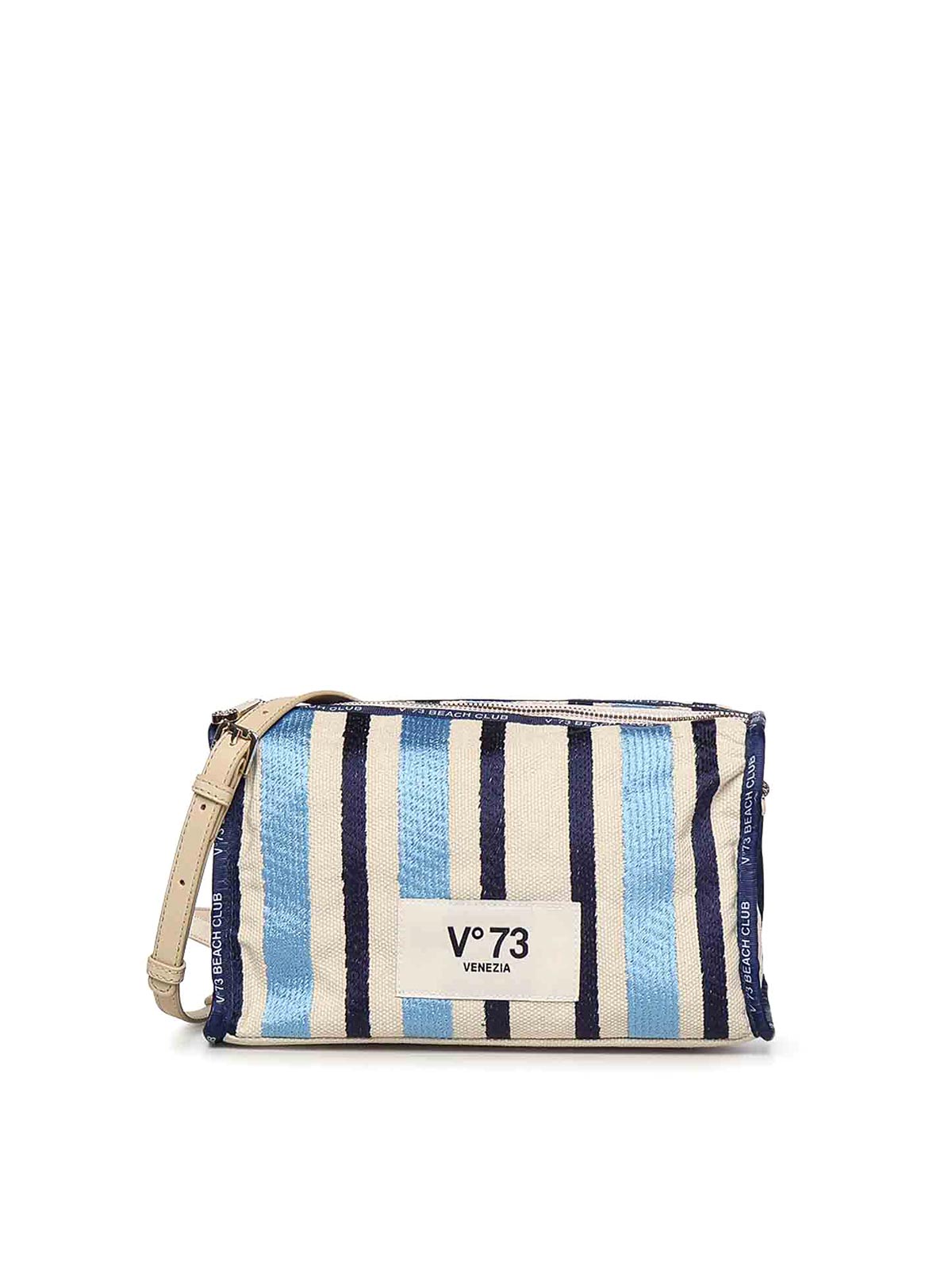 Logo Clutch 73BS9MV04RILENEAZZURROMULTICOLOR (V°73 / ハンドバッグ・ショルダーバッグ ) | V°73 (ヴィ セッタンタトレ)