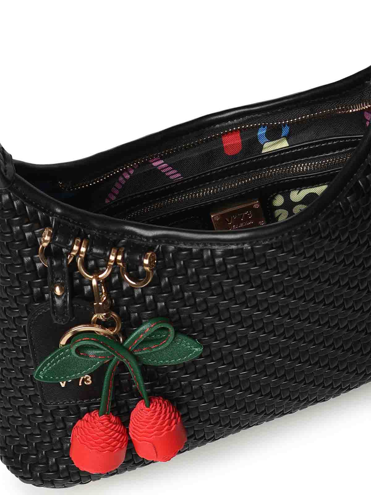 Zelda Leather Shoulder Bag 73BS9O603ZELDANERO (V°73 / ハンドバッグ・ショルダーバッグ ) | V°73 (ヴィ セッタンタトレ)(2)