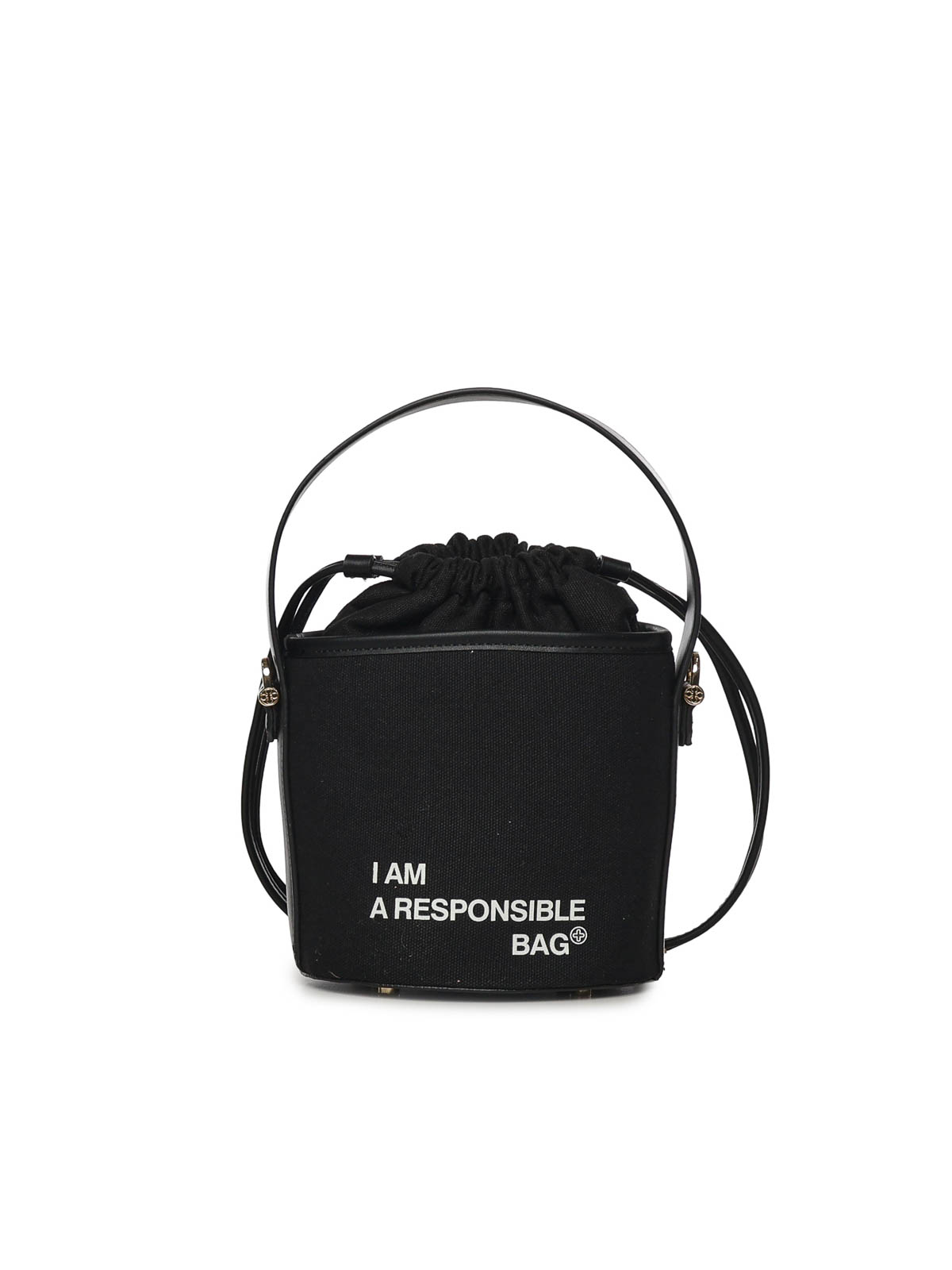 Bucket Bag With Logo 73BS9MU03RESPONSIBLE73NERO (V°73 / ハンドバッグ・ショルダーバッグ ) | V°73 (ヴィ セッタンタトレ)(1)