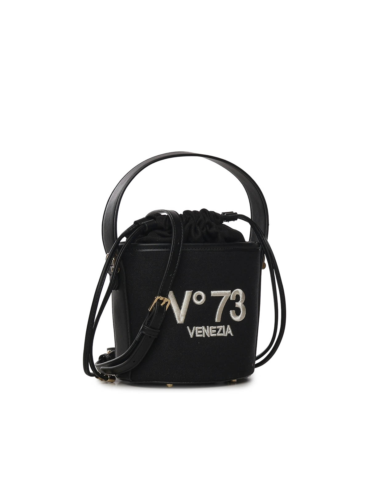Bucket Bag With Logo 73BS9MU03RESPONSIBLE73NERO (V°73 / ハンドバッグ・ショルダーバッグ ) | V°73 (ヴィ セッタンタトレ)(3)