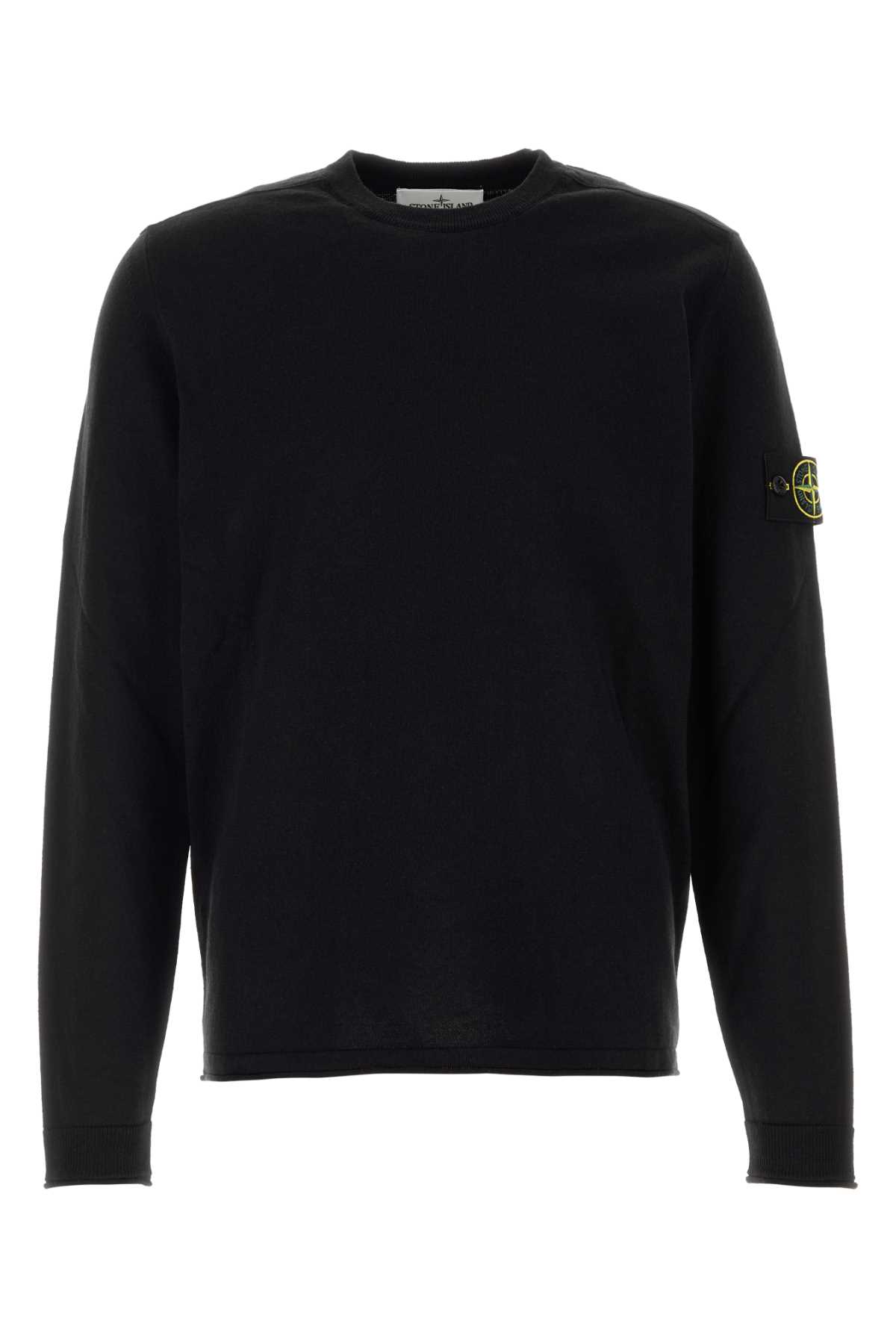 Black cotton sweater L1S155100062S00B9V0029 (STONE ISLAND / ニット・セーター・カーディガン ) | STONE ISLAND (ストーンアイランド)