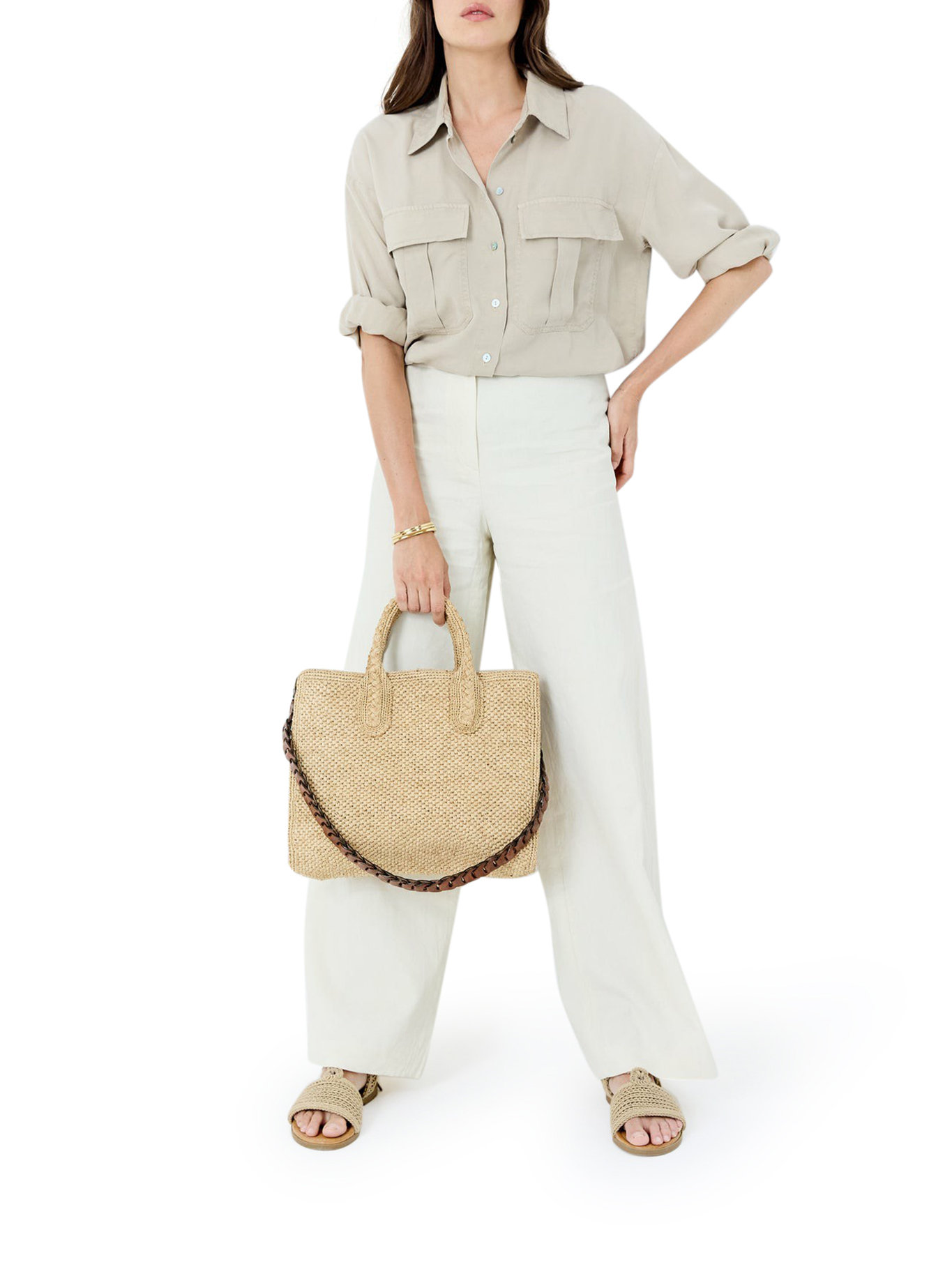 RARY TEA RAFFIA BAG RARYTEA (IBELIV / ハンドバッグ・ショルダーバッグ ) | IBELIV (アイビリーブ)(1)
