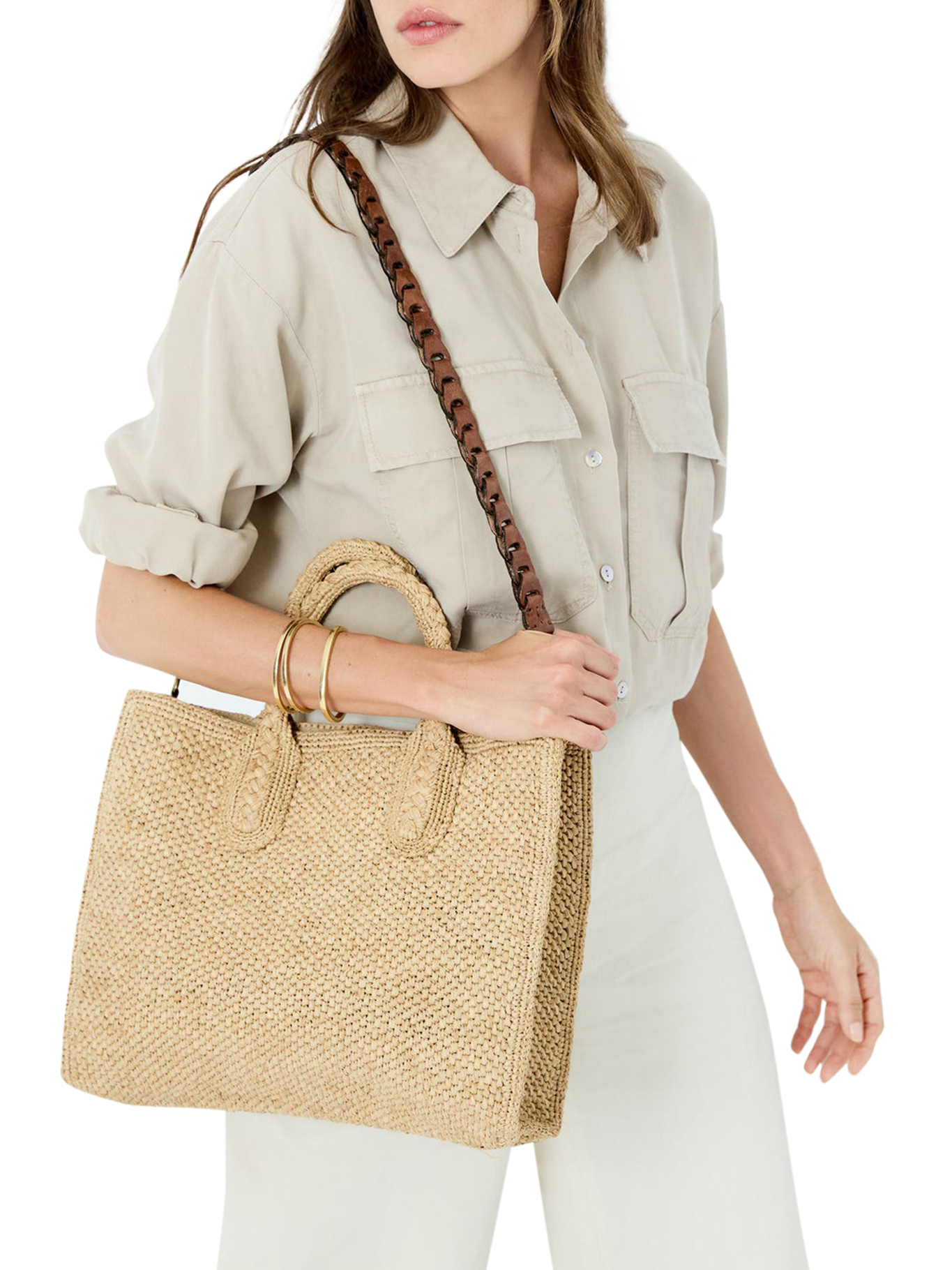 RARY TEA RAFFIA BAG RARYTEA (IBELIV / ハンドバッグ・ショルダーバッグ ) | IBELIV (アイビリーブ)(2)