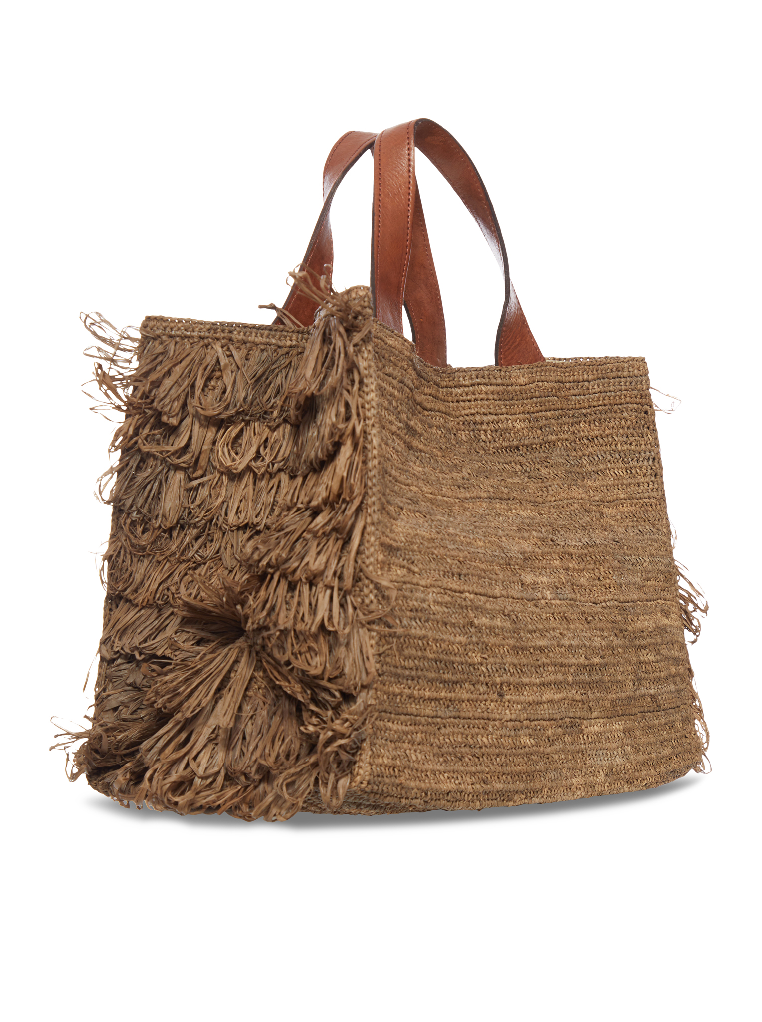 ONJA RAFFIA BAG WITH FRINGES ONJADARK (IBELIV / トートバッグ ) | IBELIV (アイビリーブ)(1)
