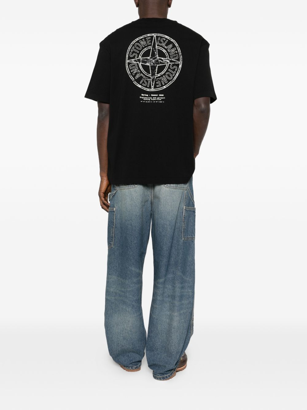 Stone Island T-shirts and Polos Black L1S152100001S0E14V0029 (STONE ISLAND / Tシャツ・カットソー ) | STONE ISLAND (ストーンアイランド)(1)