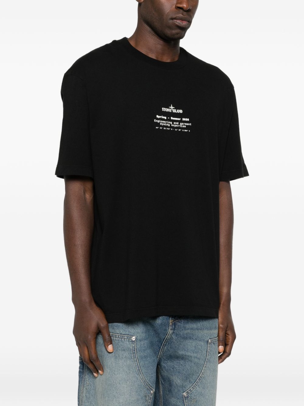Stone Island T-shirts and Polos Black L1S152100001S0E14V0029 (STONE ISLAND / Tシャツ・カットソー ) | STONE ISLAND (ストーンアイランド)(2)