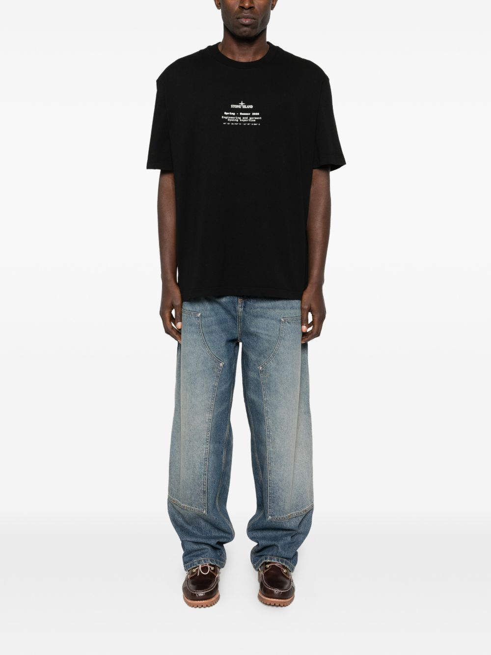 Stone Island T-shirts and Polos Black L1S152100001S0E14V0029 (STONE ISLAND / Tシャツ・カットソー ) | STONE ISLAND (ストーンアイランド)(3)