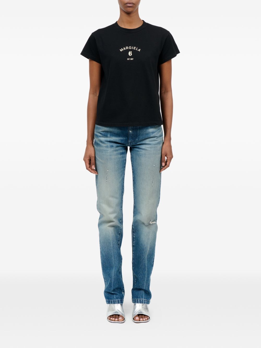 MM6 Maison Margiela T-shirts and Polos Black S62GD0216M20048900 (MM6 Maison Margiela / Tシャツ・カットソー ) | MM6 Maison Margiela (エムエムシックス)(1)