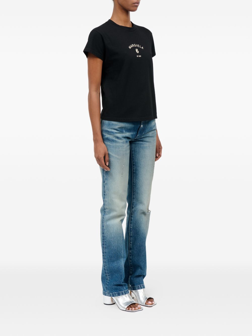 MM6 Maison Margiela T-shirts and Polos Black S62GD0216M20048900 (MM6 Maison Margiela / Tシャツ・カットソー ) | MM6 Maison Margiela (エムエムシックス)(4)
