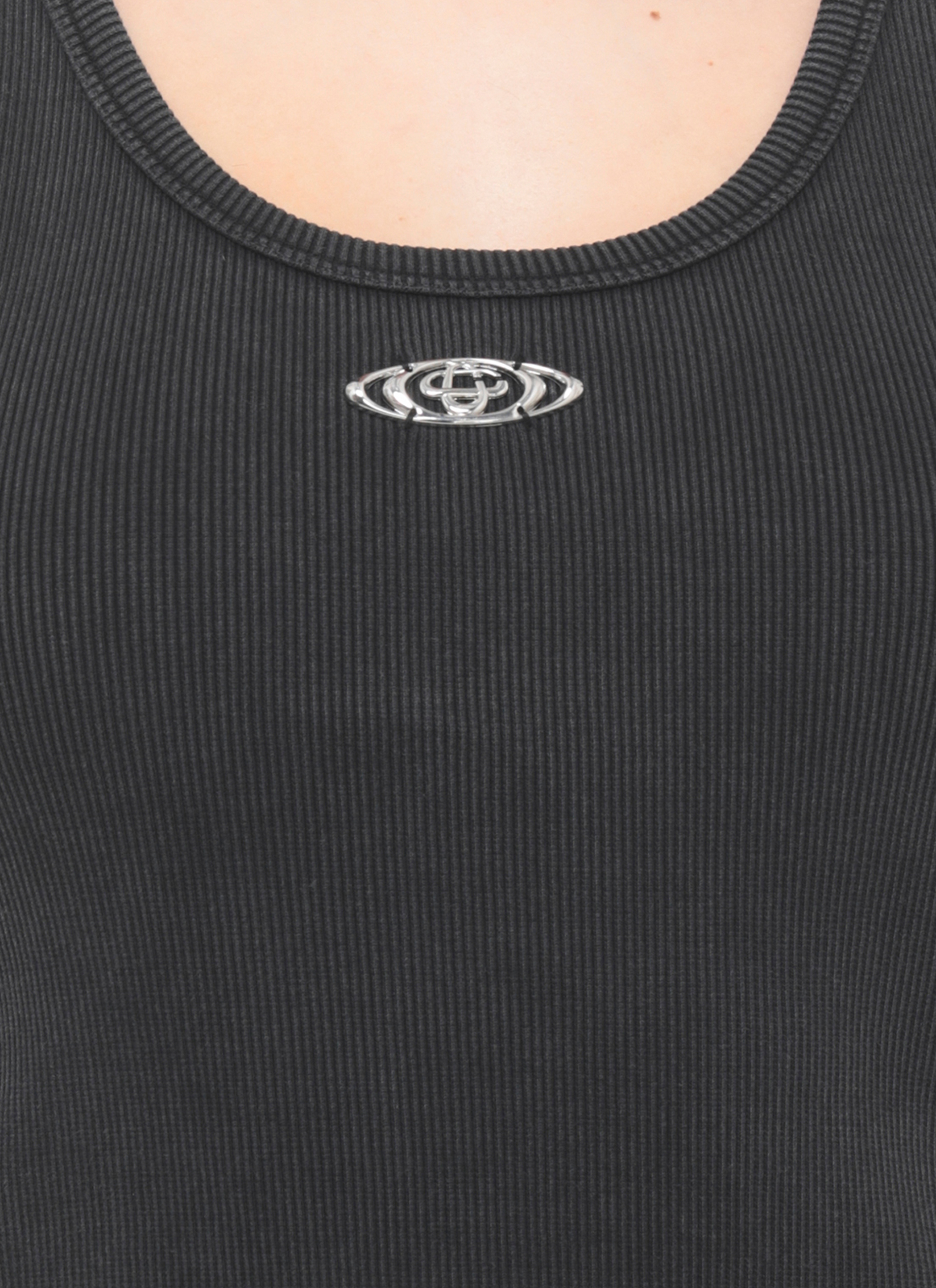 Casablanca Top Black WSP26JTS03901RIBBEDJERSEY (Casablanca / タンクトップ・キャミソール ) | Casablanca (カサブランカ)(4)