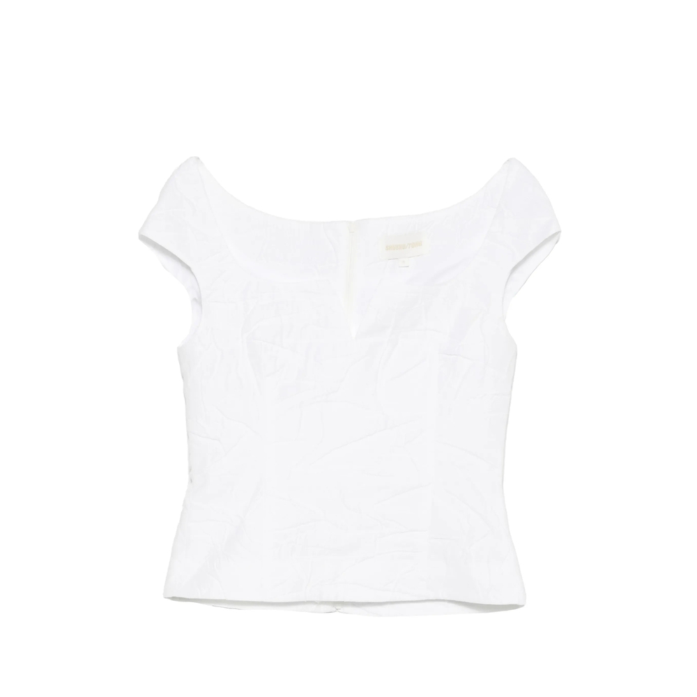Top Shushu/tong FSDFTO10GIO274WH100 (SHUSHU/TONG / シャツ・ブラウス ) | SHUSHU/TONG (シュシュ/トング)