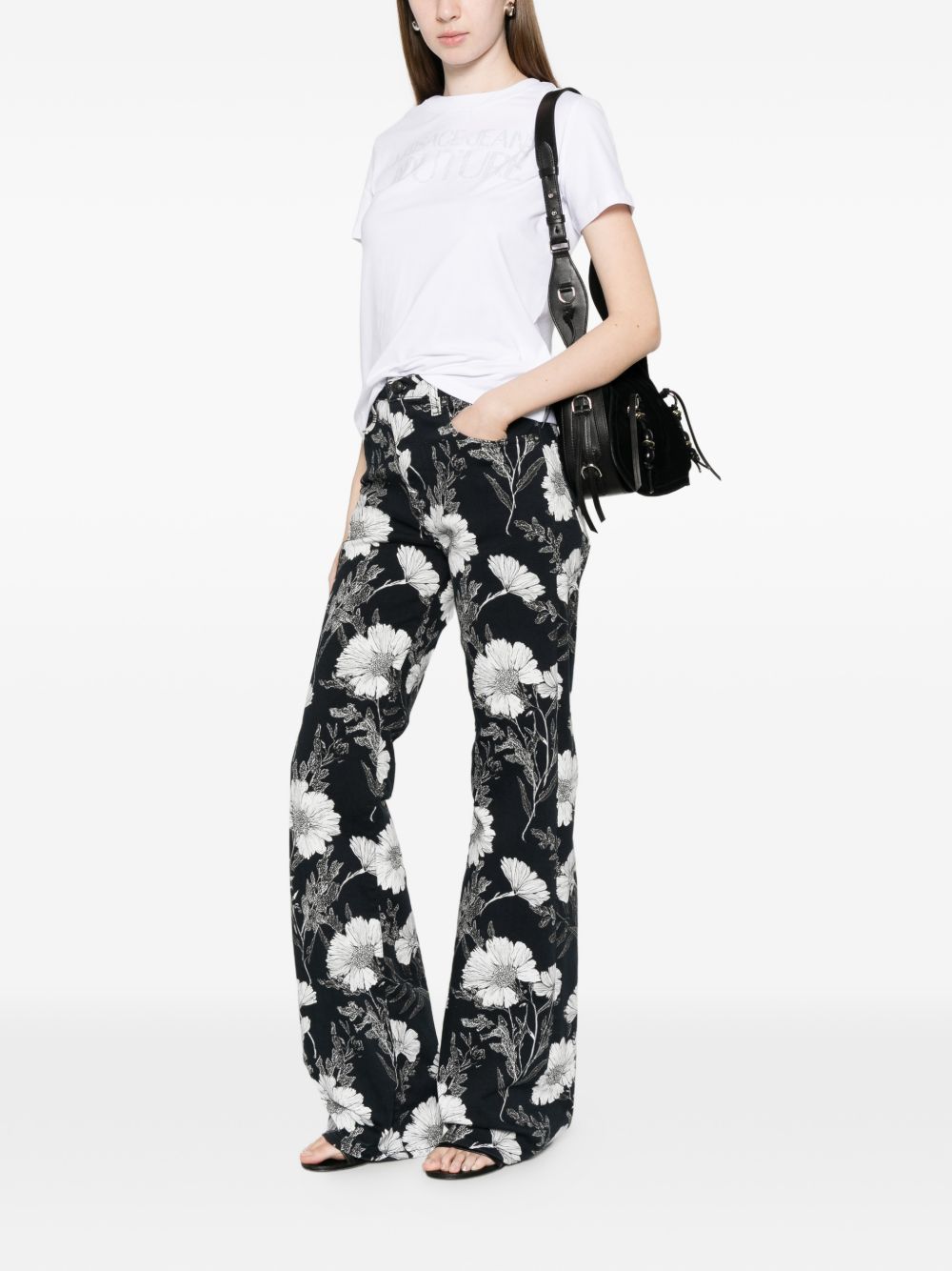 VERSACE JEANS COUTURE T-shirts and Polos White 80HAHT09CJ03T003 (VERSACE JEANS COUTURE / Tシャツ・カットソー ) | VERSACE JEANS COUTURE (ヴェルサーチェ ジーンズ クチュール)(3)