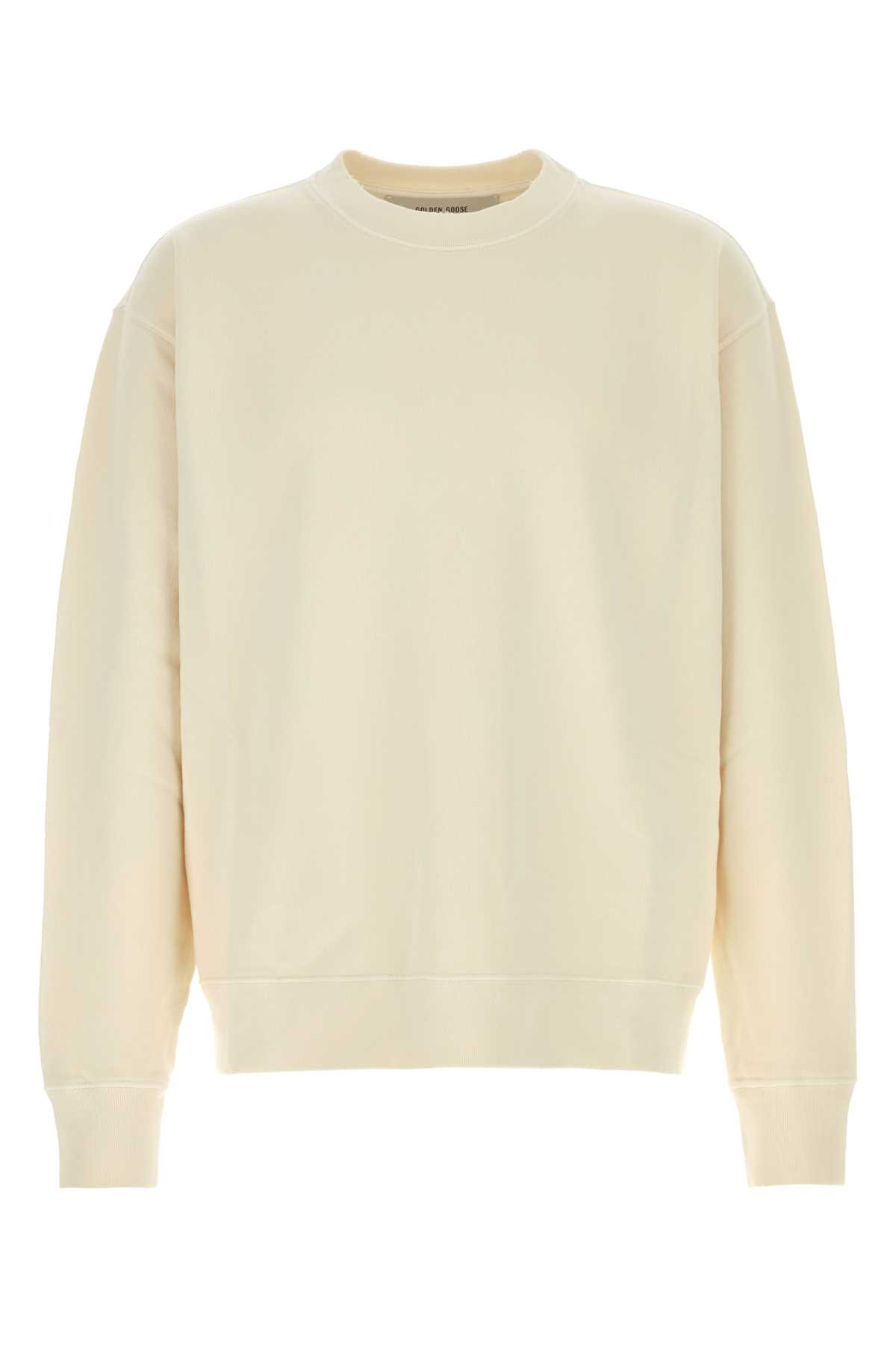Ivory cotton oversize sweatshirt GUP01872P00157911560 (Golden Goose / スウェット・フーディー ) | Golden Goose (ゴールデングース)