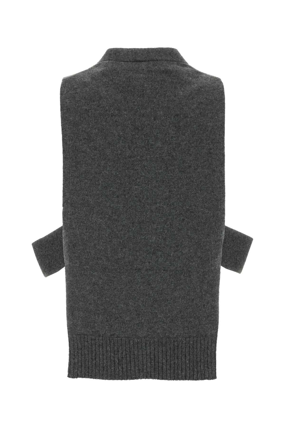 Dark grey cashmere vest MMV380SOOO19RLF0480 (MIU MIU / ベスト ) | MIU MIU (ミュウミュウ)(1)