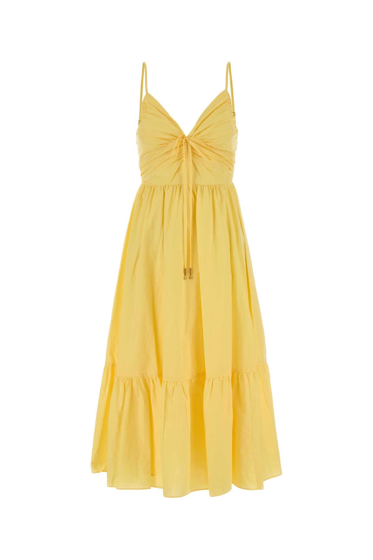 Yellow cotton dress MS683DHKLZLEMON (MICHAEL MICHAEL KORS / ワンピース・ドレス・オールインワン ) | MICHAEL MICHAEL KORS (マイケル・マイケル・コース)
