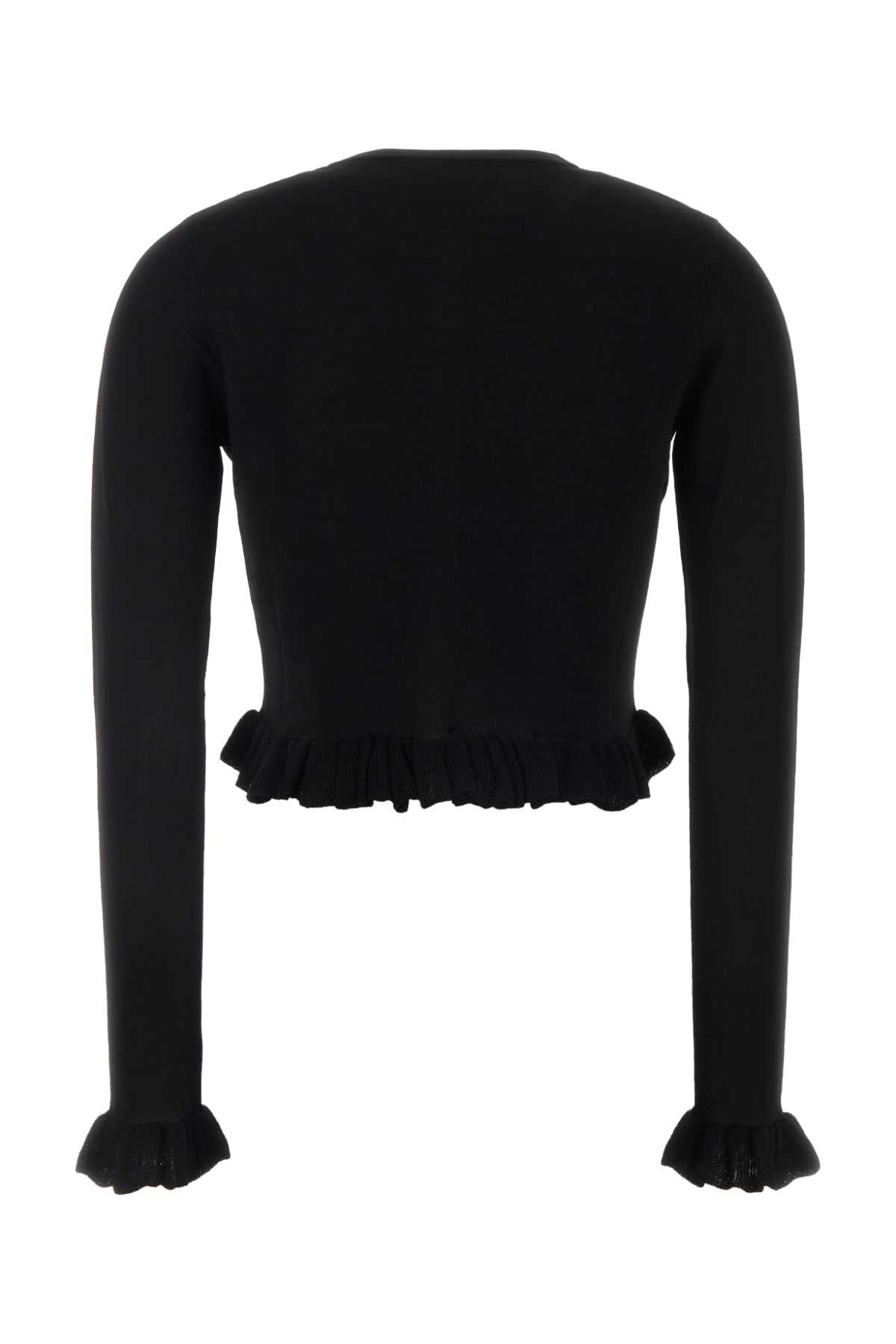 Black viscose blend cardigan 4M217AN0990 (Blumarine / ニット・セーター・カーディガン ) | Blumarine (ブルマリン)(1)