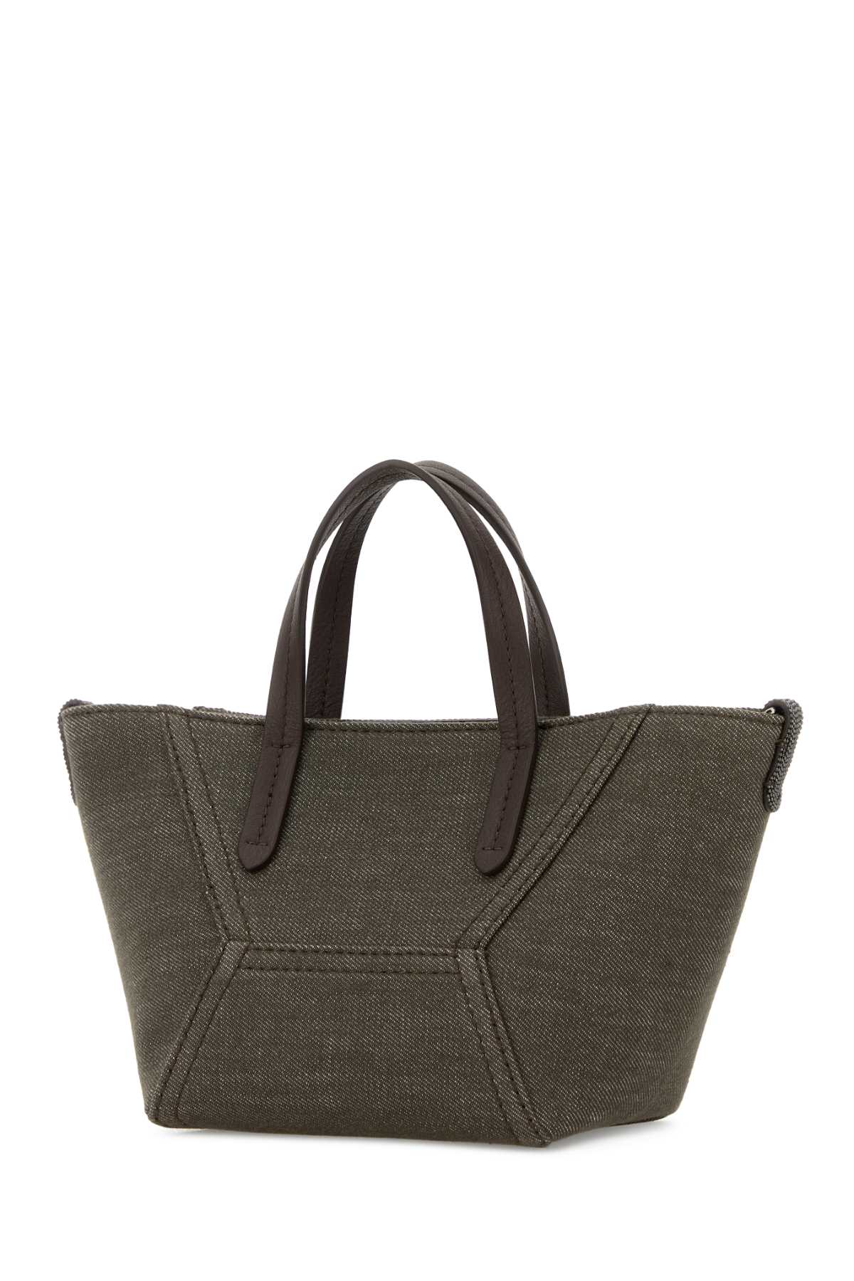 Olive green fabric handbag MB25D2675C004 (Brunello Cucinelli / ハンドバッグ・ショルダーバッグ ) | Brunello Cucinelli (ブルネロ・クチネリ)(1)