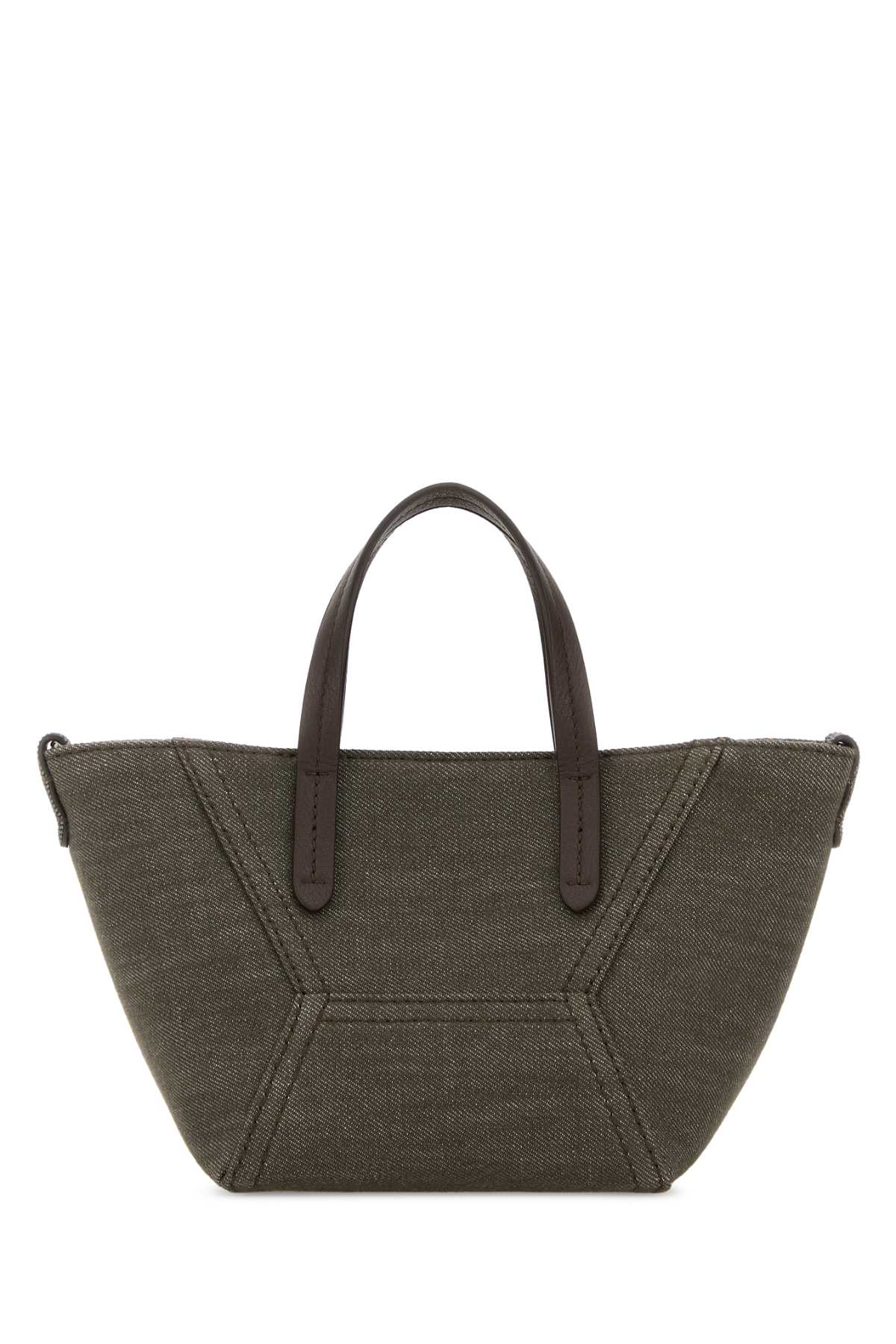 Olive green fabric handbag MB25D2675C004 (Brunello Cucinelli / ハンドバッグ・ショルダーバッグ ) | Brunello Cucinelli (ブルネロ・クチネリ)(2)