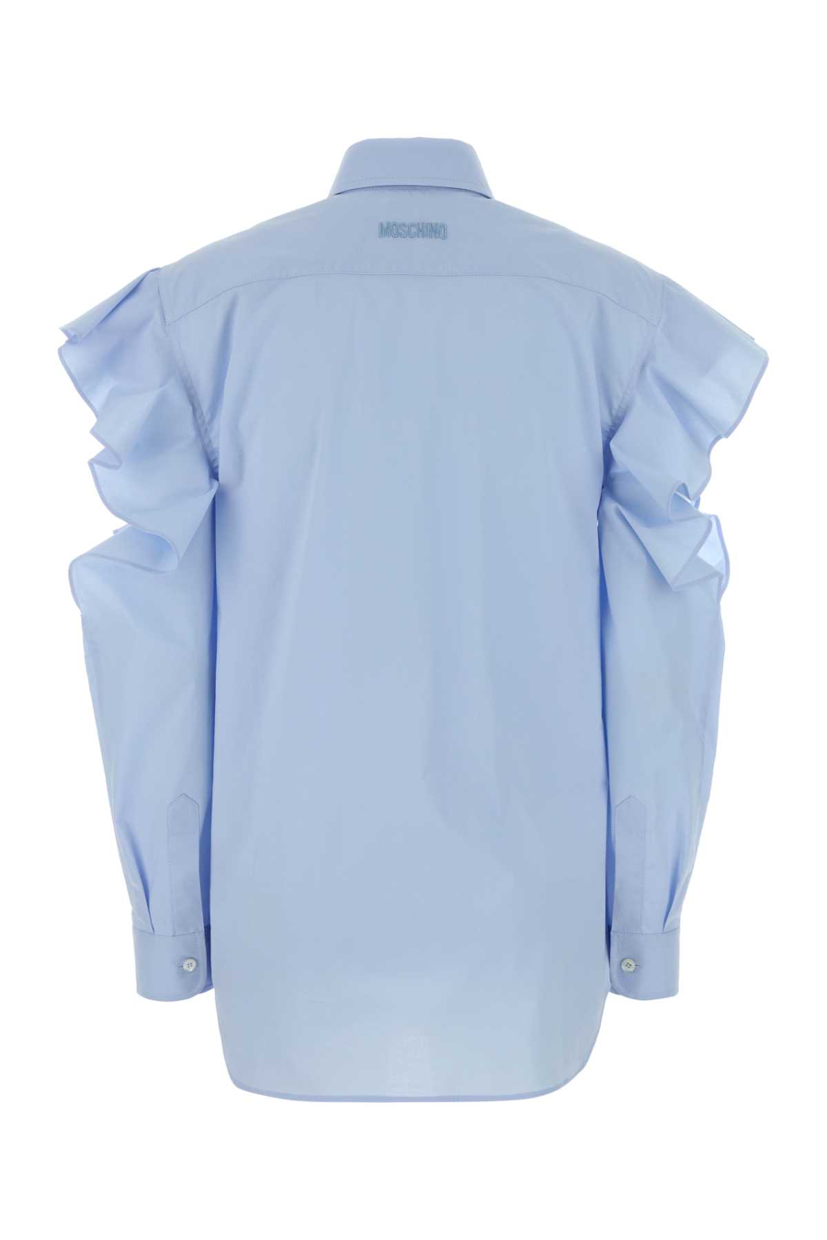 Light-blue poplin shirt 261D021204311293 (MOSCHINO / シャツ・ブラウス ) | MOSCHINO (モスキーノ)(1)