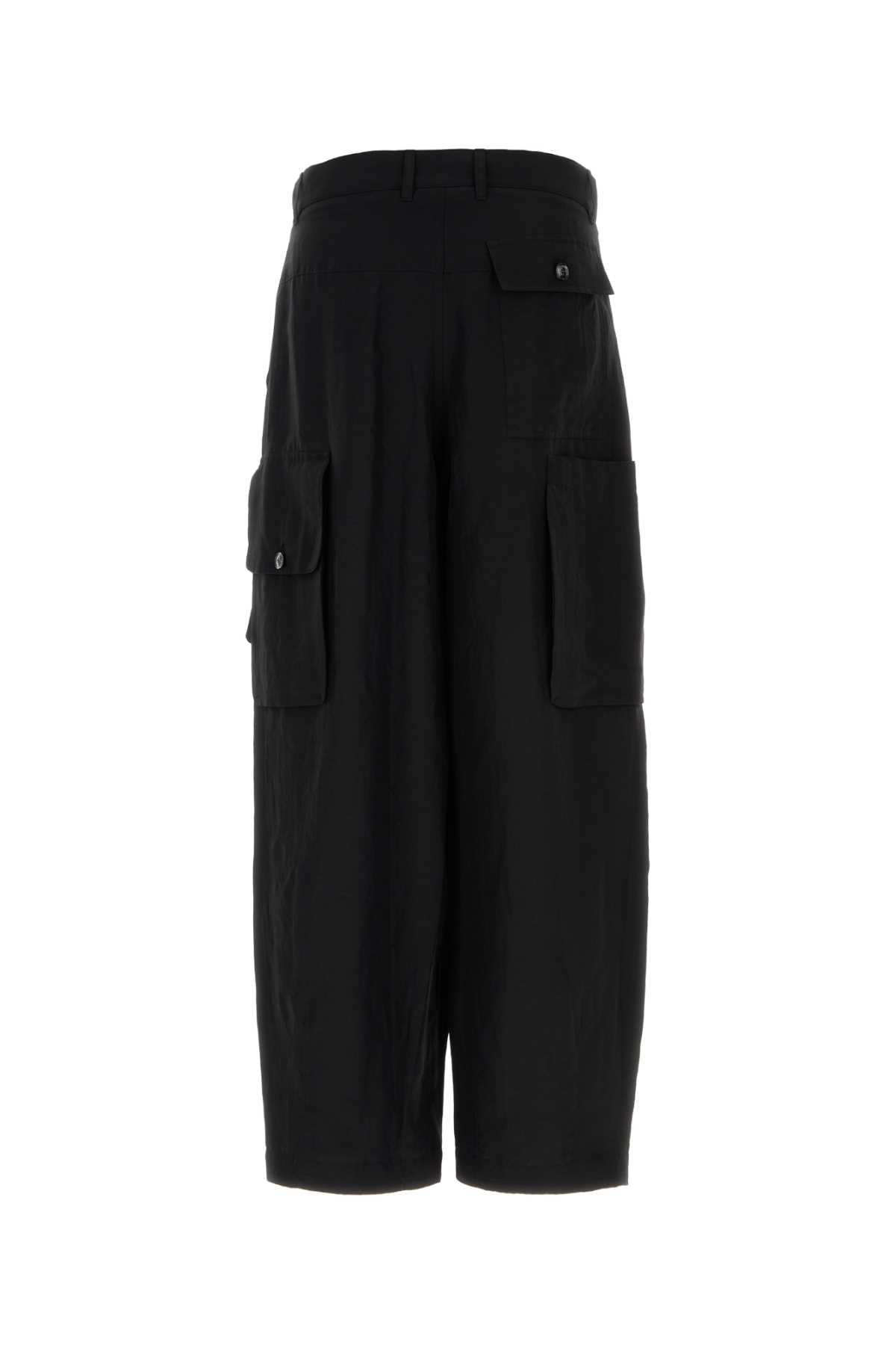 Black viscose blend cargo pant GM003419TE10088UC001 (GIORGIO ARMANI / パンツ ) | GIORGIO ARMANI (ジョルジオ アルマーニ)(1)