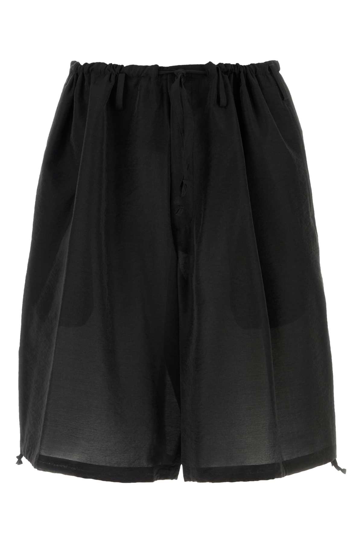 Black jersey bermuda shorts HKP272191 (Yohji Yamamoto / ショートパンツ ) | Yohji Yamamoto (ヨウジヤマモト)