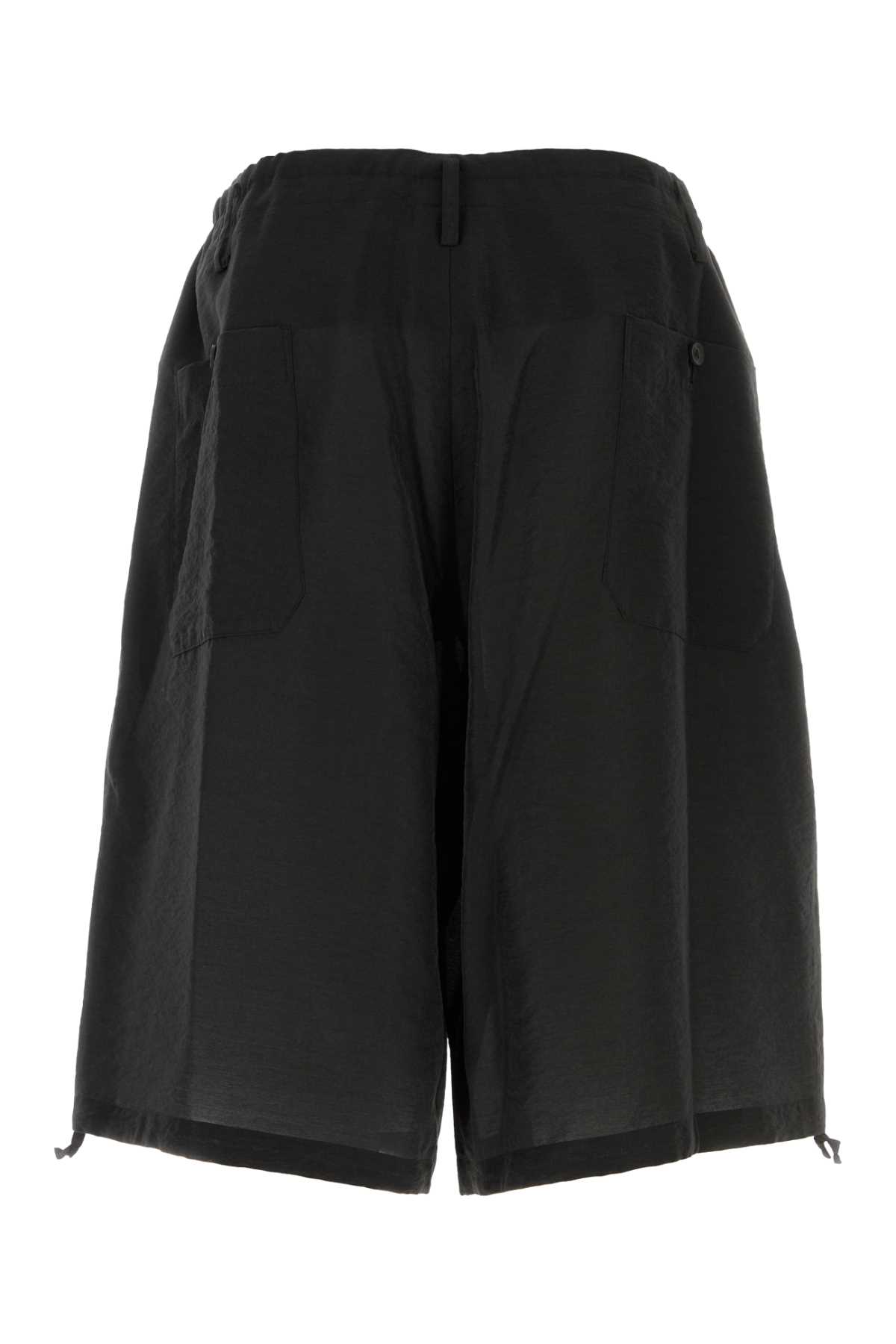 Black jersey bermuda shorts HKP272191 (Yohji Yamamoto / ショートパンツ ) | Yohji Yamamoto (ヨウジヤマモト)(1)