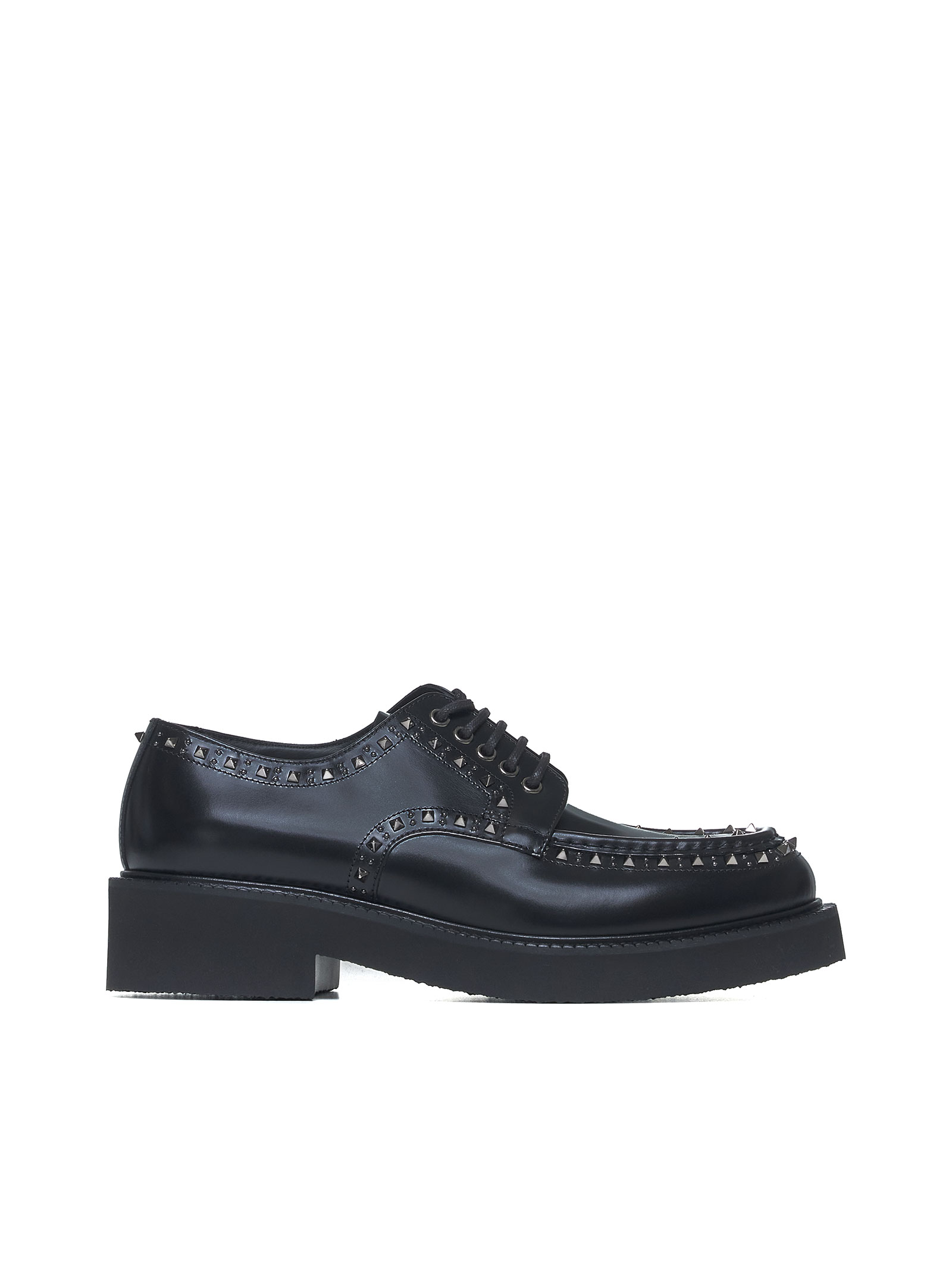 Valentino Garavani Flat shoes Black 5Y0S0I85ADY0NO (Valentino Garavani / レースアップ ) | Valentino Garavani (ヴァレンティノ)
