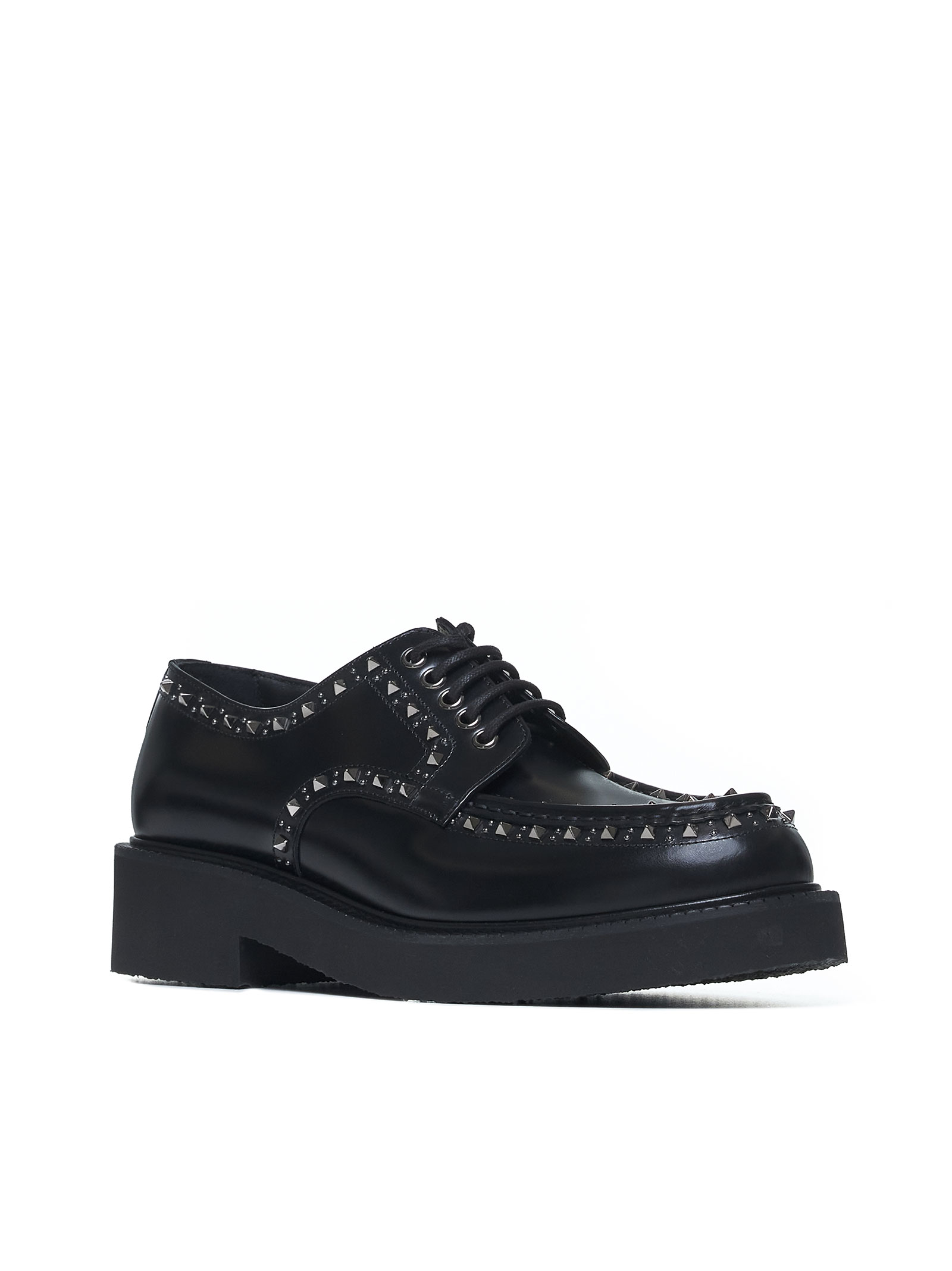Valentino Garavani Flat shoes Black 5Y0S0I85ADY0NO (Valentino Garavani / レースアップ ) | Valentino Garavani (ヴァレンティノ)(1)