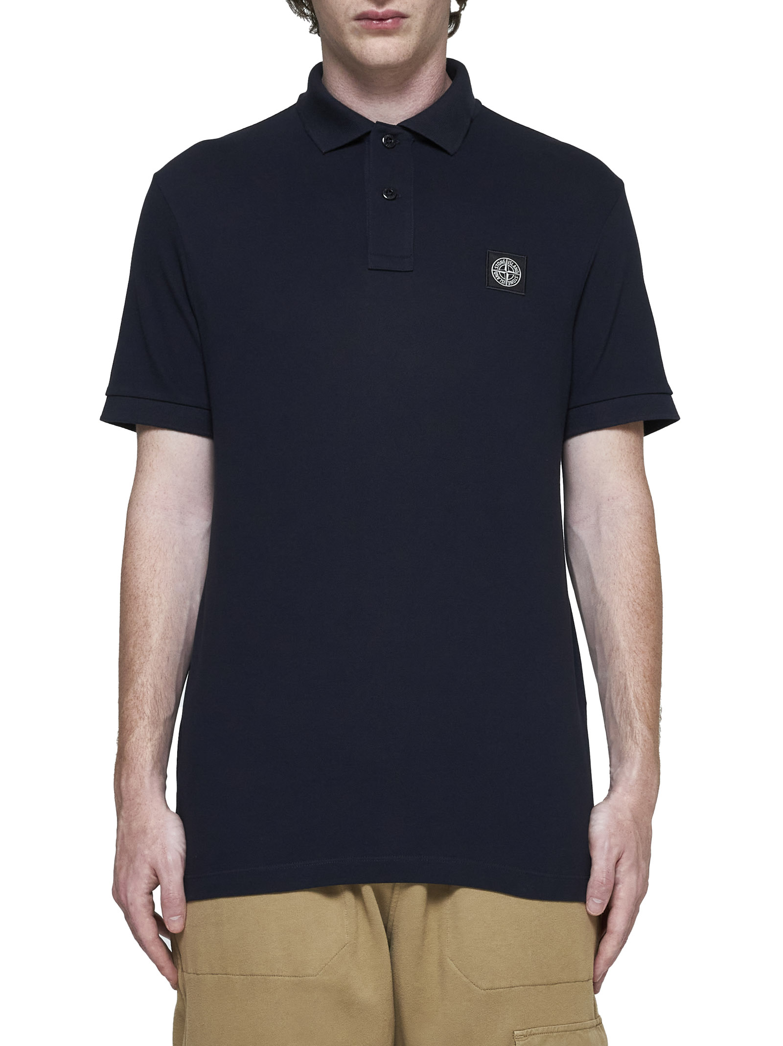 Stone Island T-shirts and Polos Blue 81152SC17A0020 (STONE ISLAND / ポロシャツ ) | STONE ISLAND (ストーンアイランド)(1)