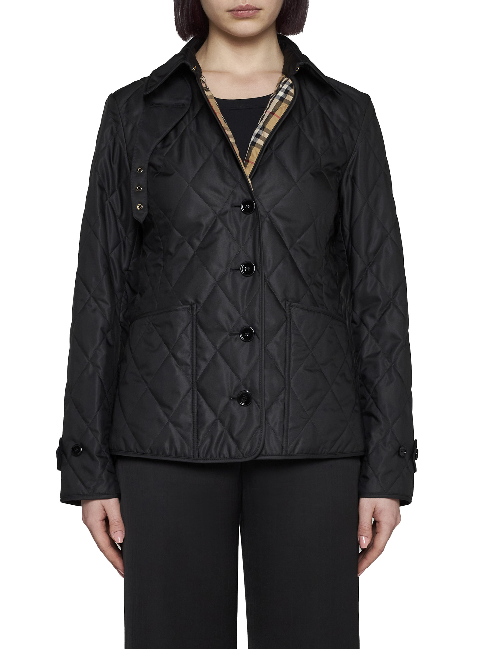 Burberry Coats Black 8049866A1189 (Burberry / ダウンジャケット・コート ) | Burberry (バーバリー)(2)