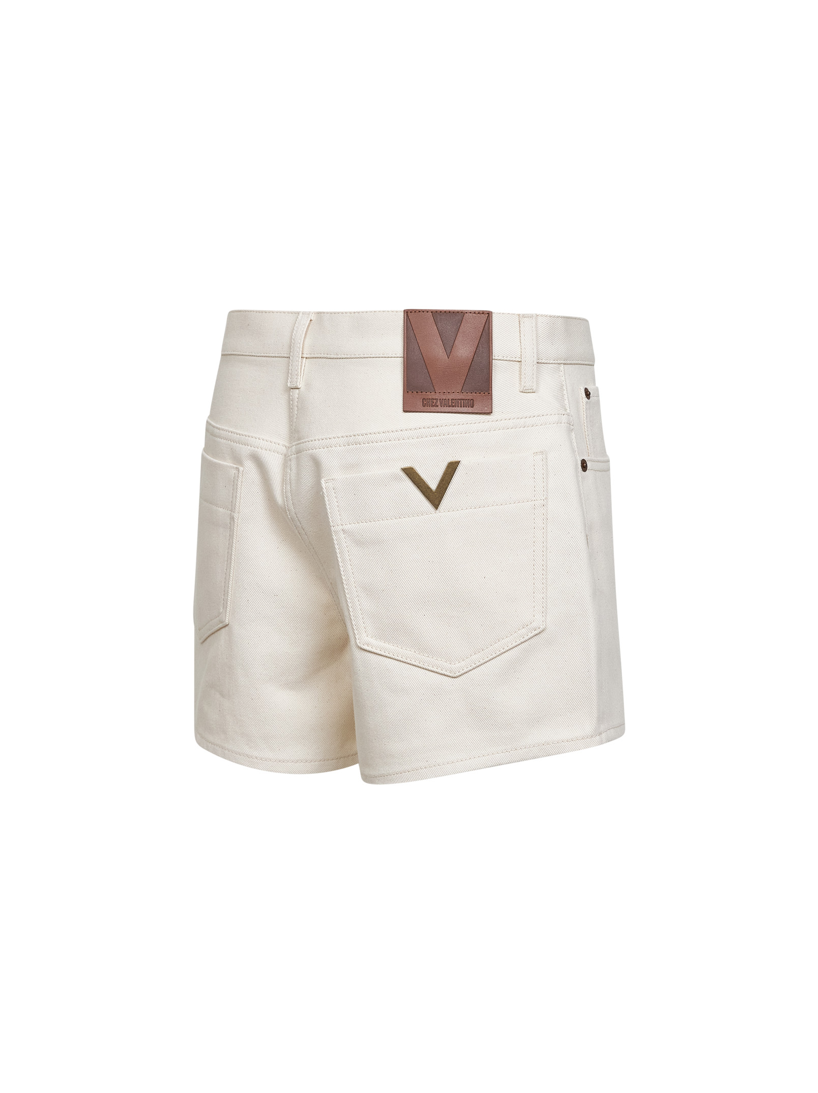 Valentino Shorts Ivory 8B3DD22W9Y5A03 (Valentino Garavani / ショートパンツ ) | Valentino Garavani (ヴァレンティノ)(2)