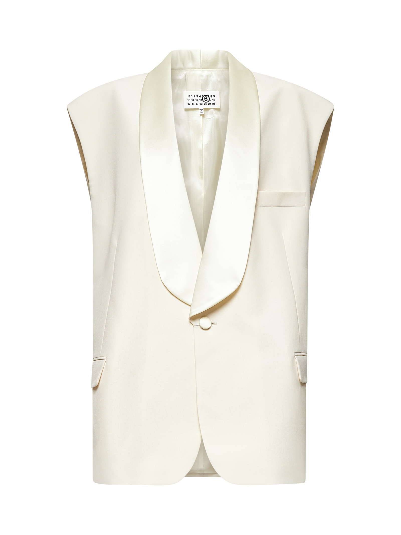 MM6 Maison Margiela Jackets White S62FB0069M35436102 (MM6 Maison Margiela / ベスト ) | MM6 Maison Margiela (エムエムシックス)