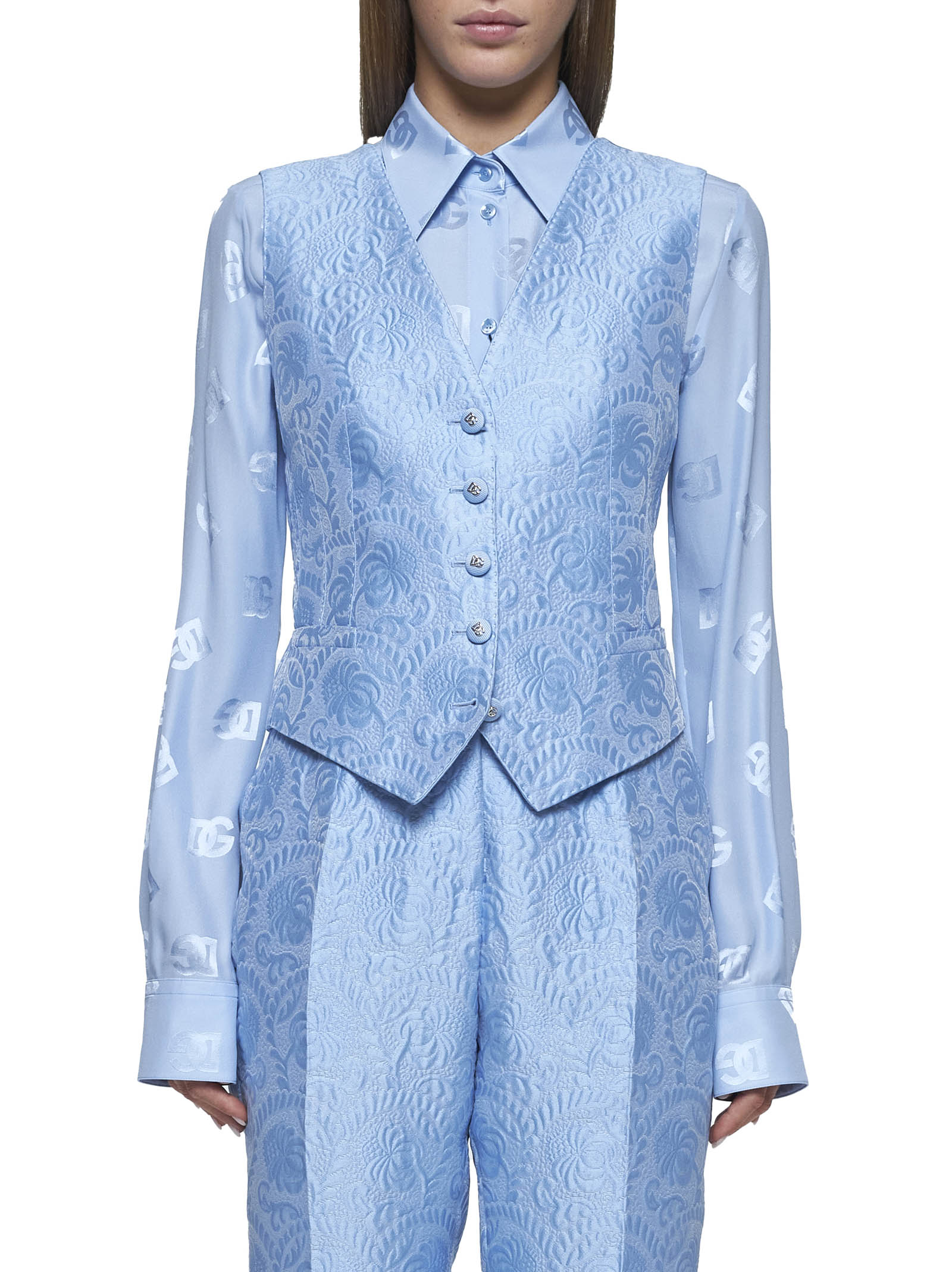 Dolce & Gabbana Jackets Clear Blue F79H5TGDCLMF3981 (Dolce & Gabbana / ベスト ) | Dolce & Gabbana (ドルチェガッバーナ)(2)