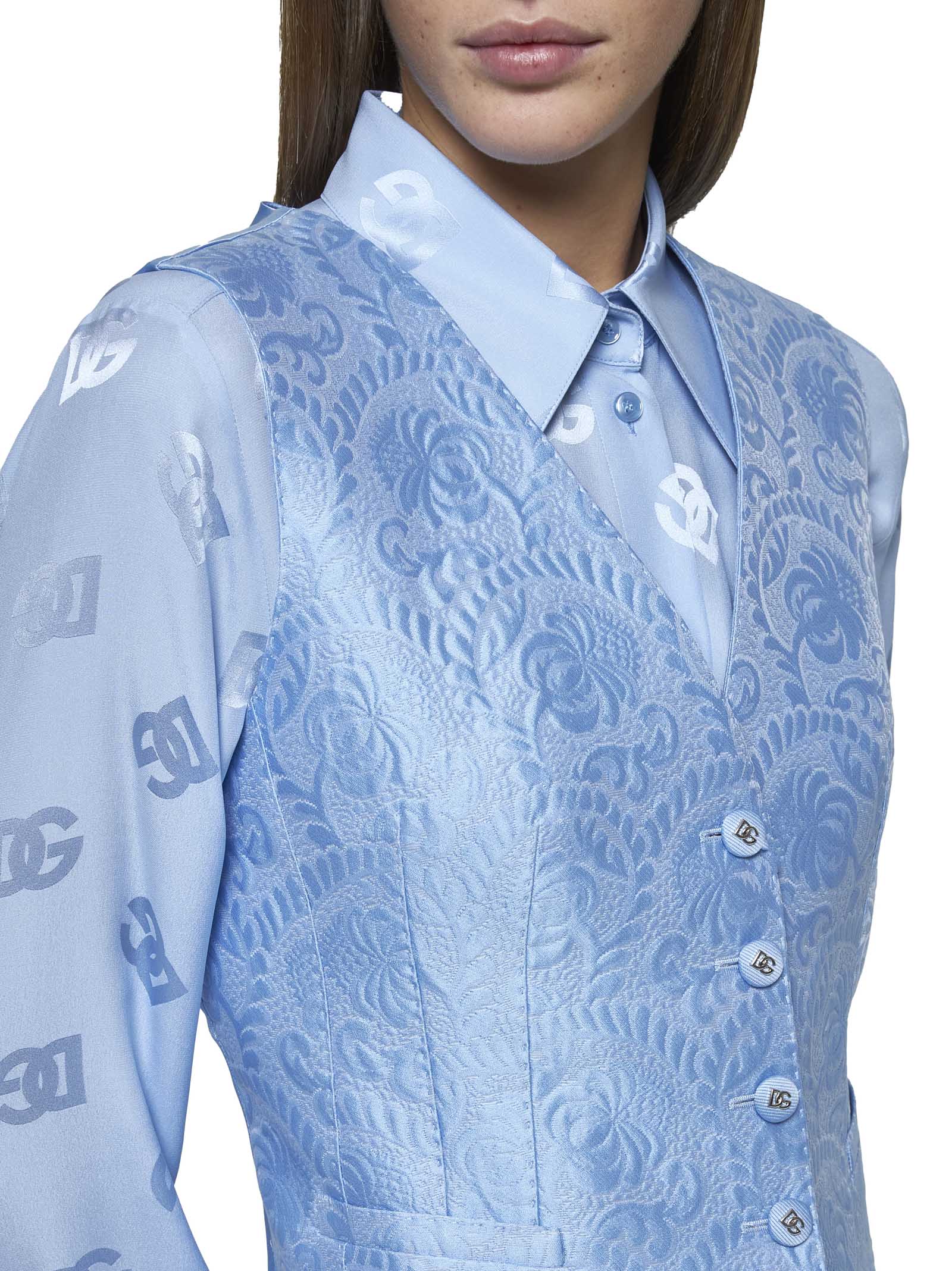 Dolce & Gabbana Jackets Clear Blue F79H5TGDCLMF3981 (Dolce & Gabbana / ベスト ) | Dolce & Gabbana (ドルチェガッバーナ)(4)
