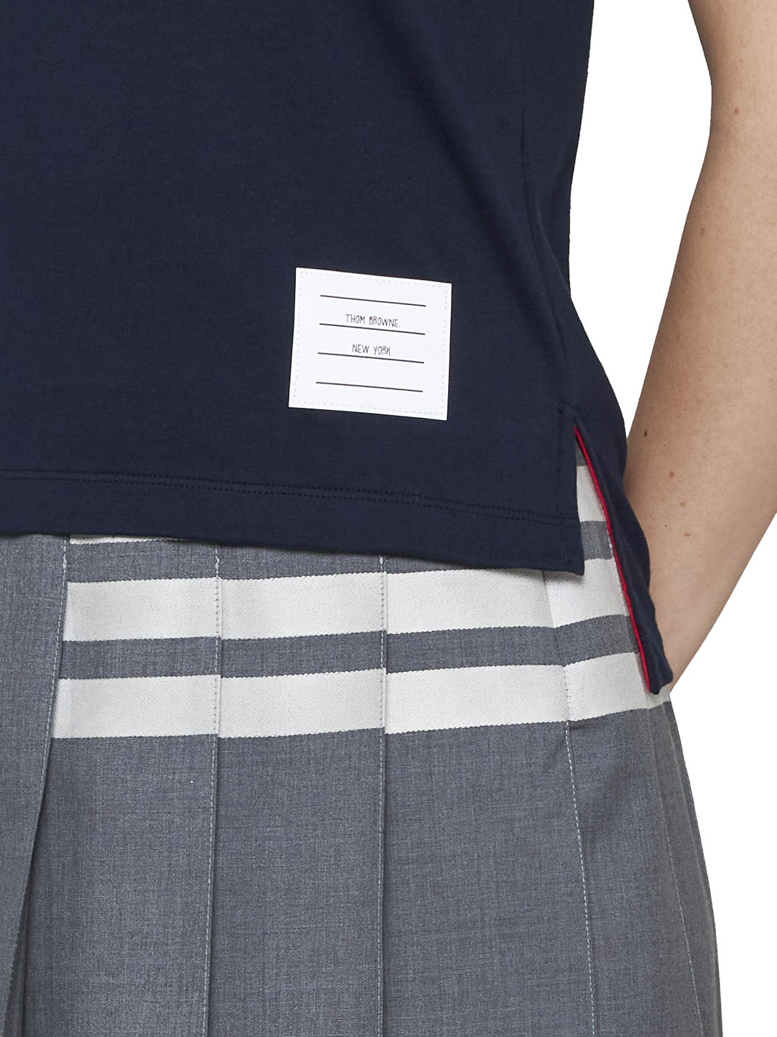 Thom Browne T-shirts and Polos Blue FJS036A05398415 (Thom Browne / Tシャツ・カットソー ) | Thom Browne (トム・ブラウン)(4)