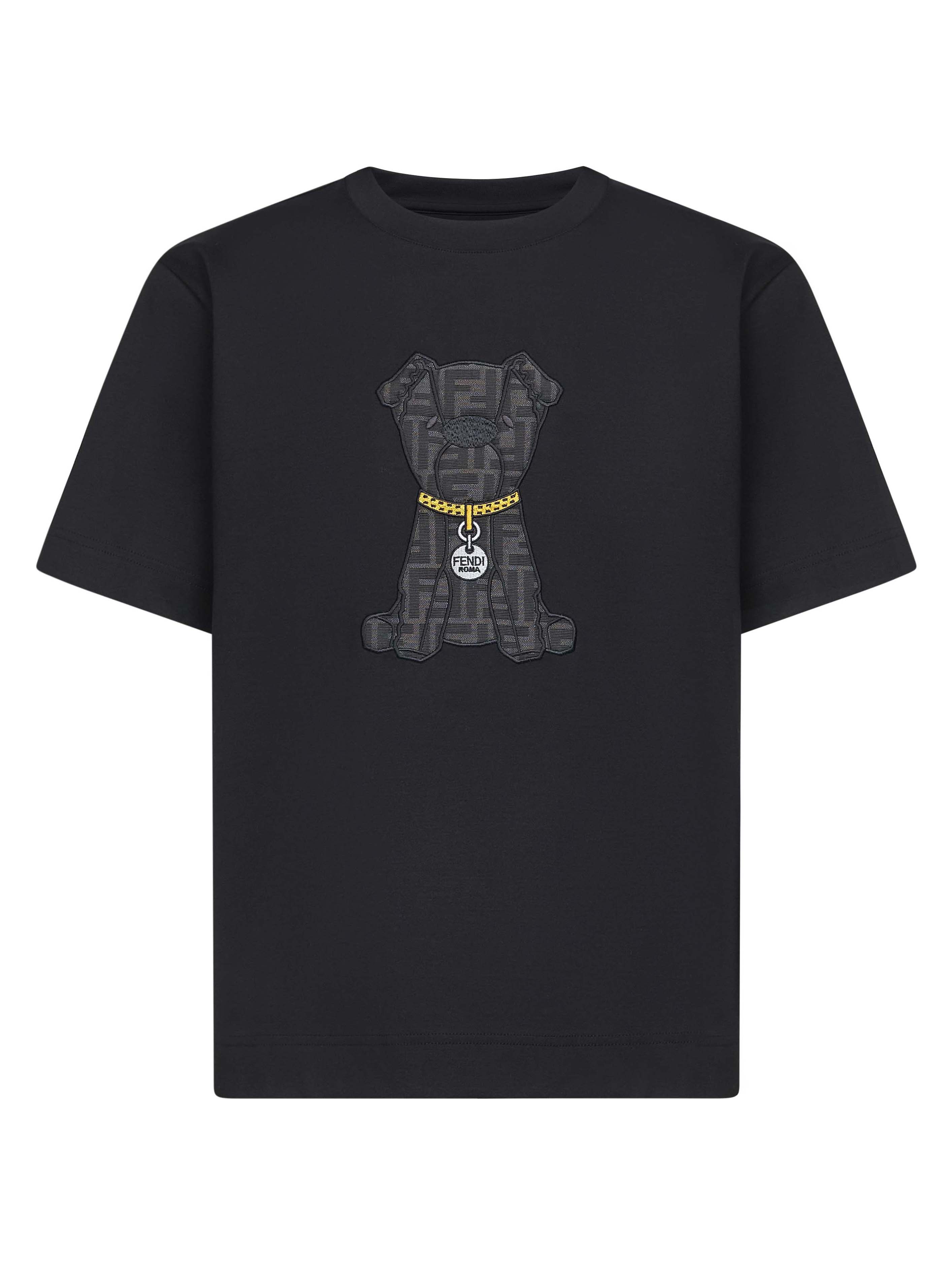 Fendi T-shirts and Polos Black FY0936AW0PF0QA1 (FENDI / Tシャツ・カットソー ) | FENDI (フェンディ)