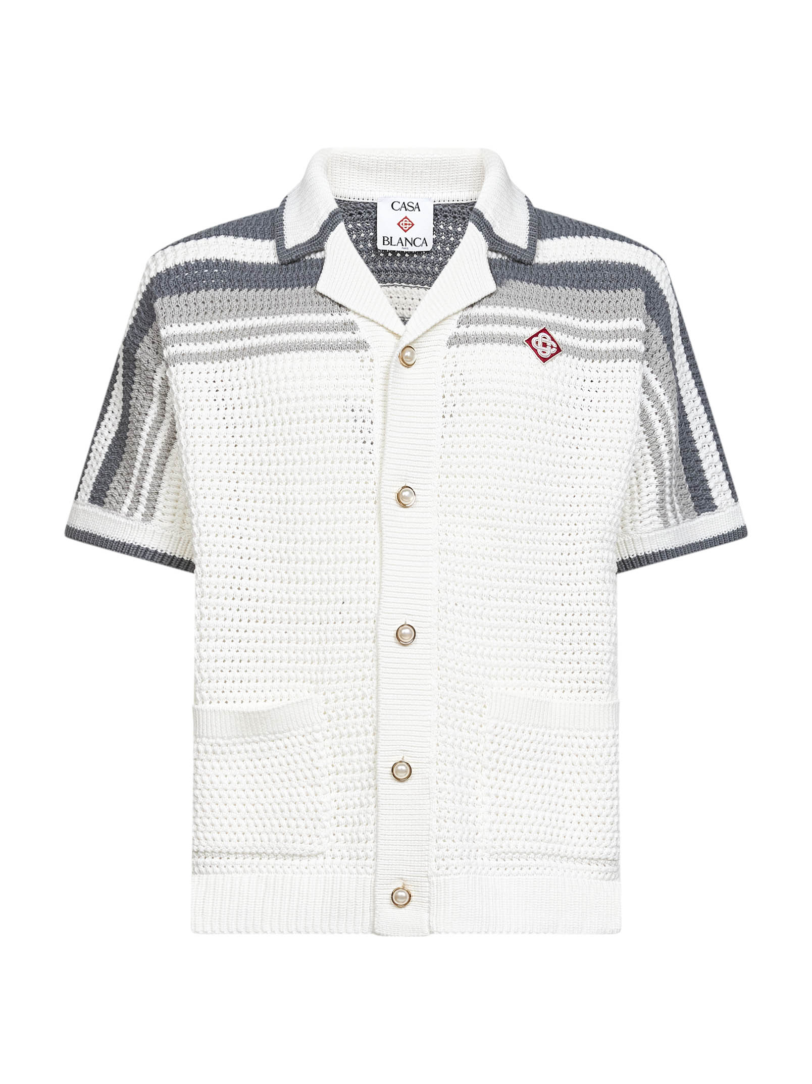 Casablanca Sweaters MSP26KW93301WHITEGREY (Casablanca / ニット・セーター・カーディガン ) | Casablanca (カサブランカ)