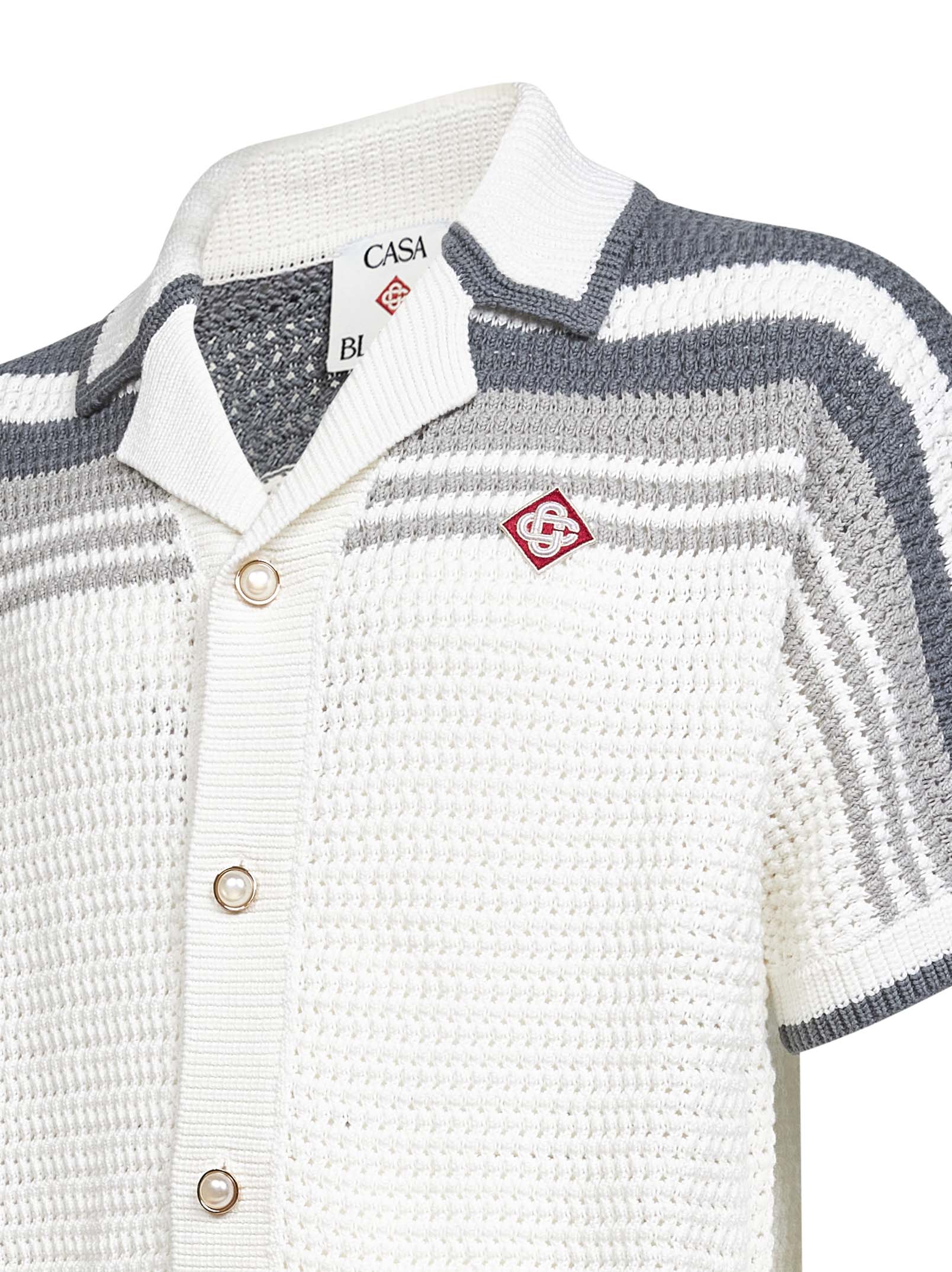 Casablanca Sweaters MSP26KW93301WHITEGREY (Casablanca / ニット・セーター・カーディガン ) | Casablanca (カサブランカ)(2)