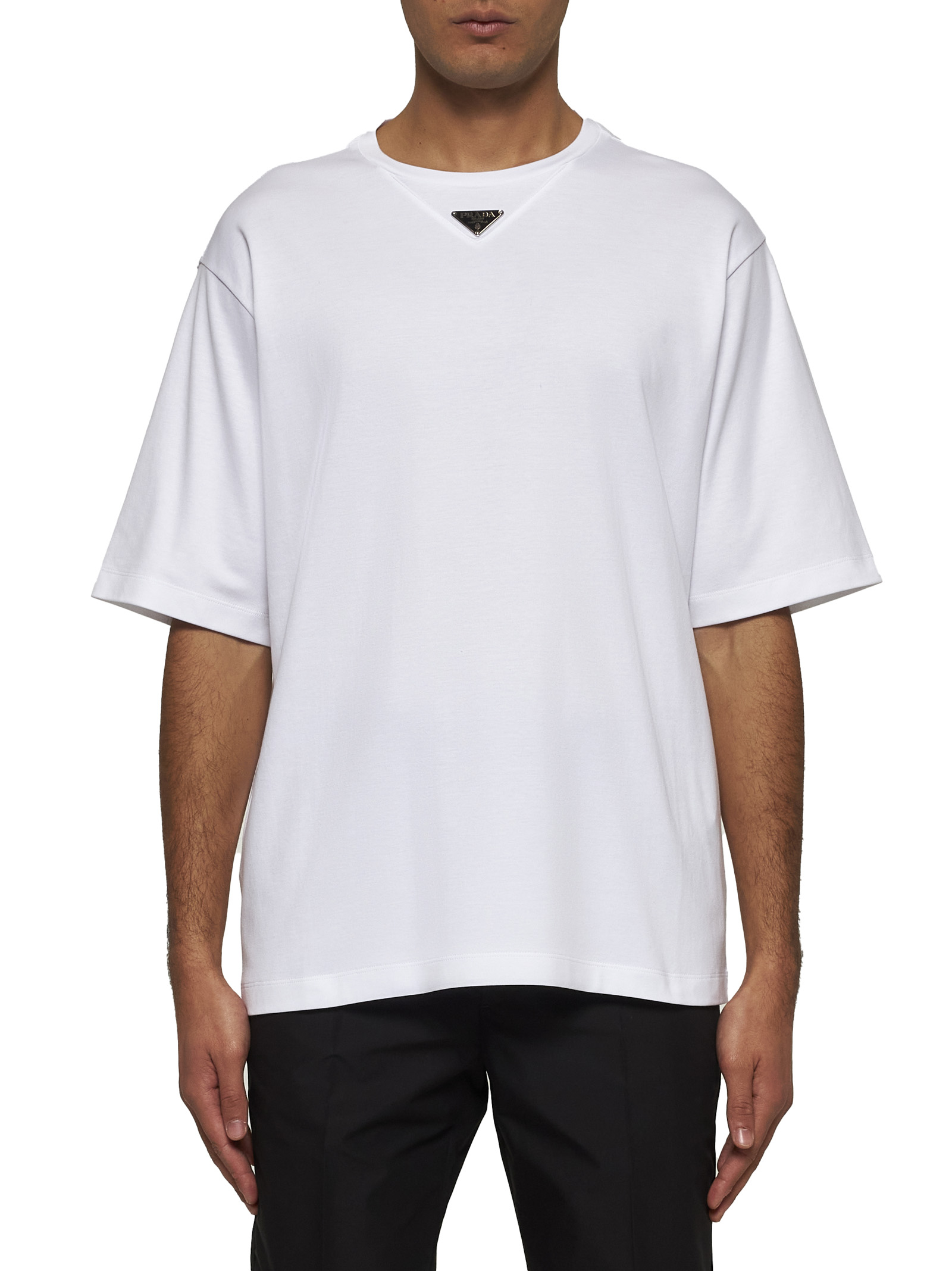Prada T-shirts and Polos White UJN861232240F0009 (Prada / Tシャツ・カットソー ) | Prada (プラダ)(1)