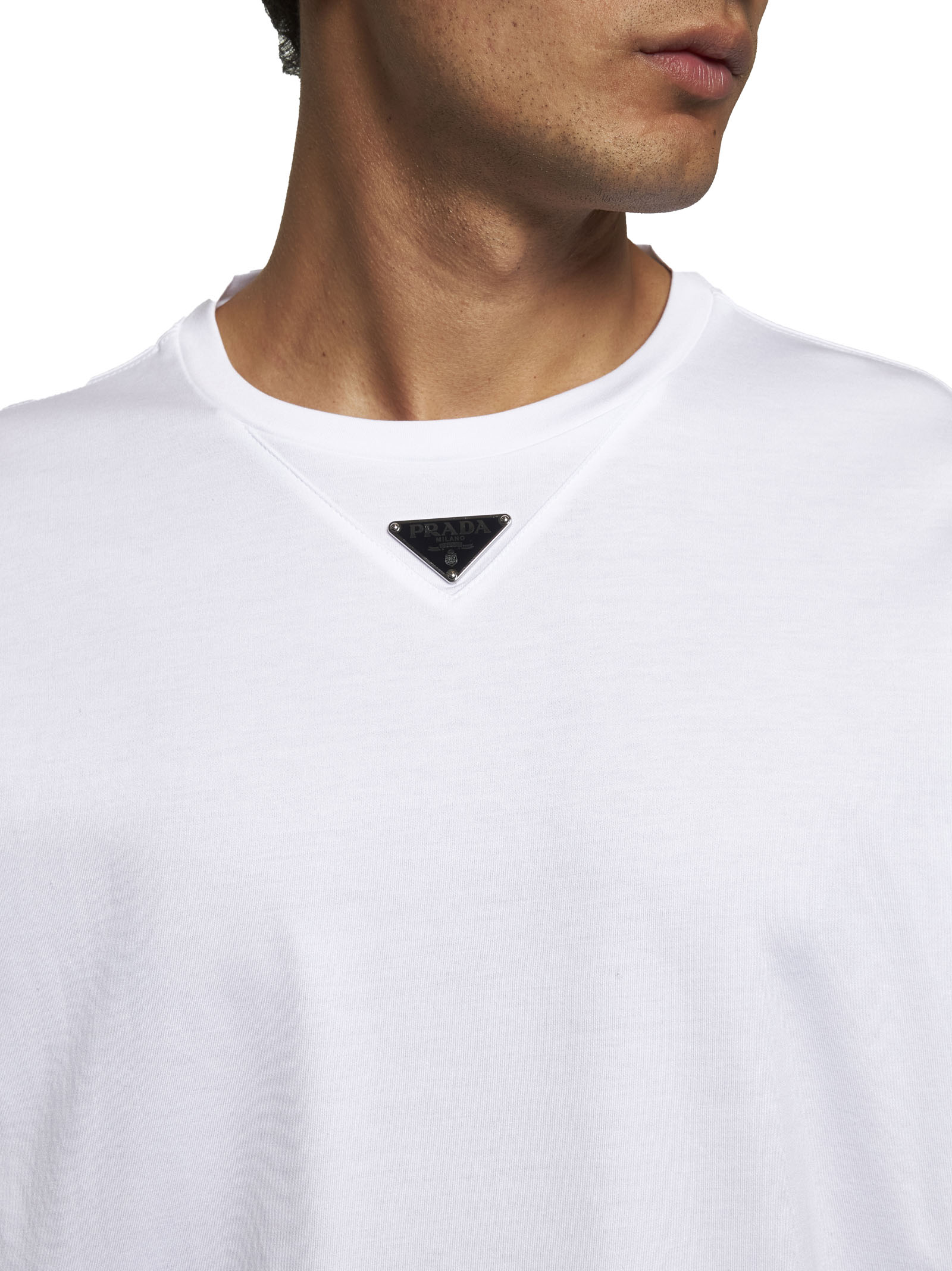 Prada T-shirts and Polos White UJN861232240F0009 (Prada / Tシャツ・カットソー ) | Prada (プラダ)(3)