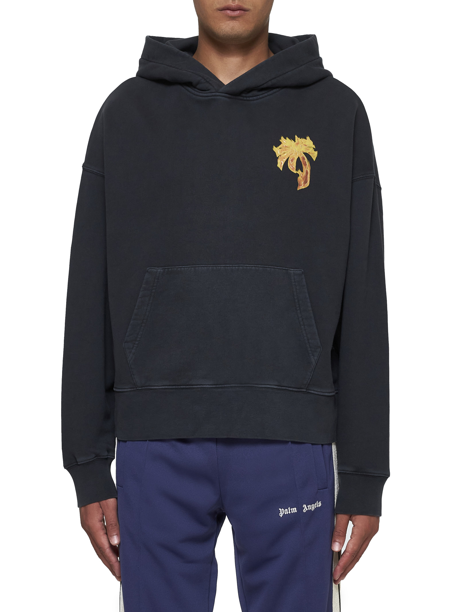 Palm Angels Sweaters Black PMBB058F24FLE0051076 (Palm Angels / スウェット・フーディー ) | Palm Angels (パームエンジェルス)(1)