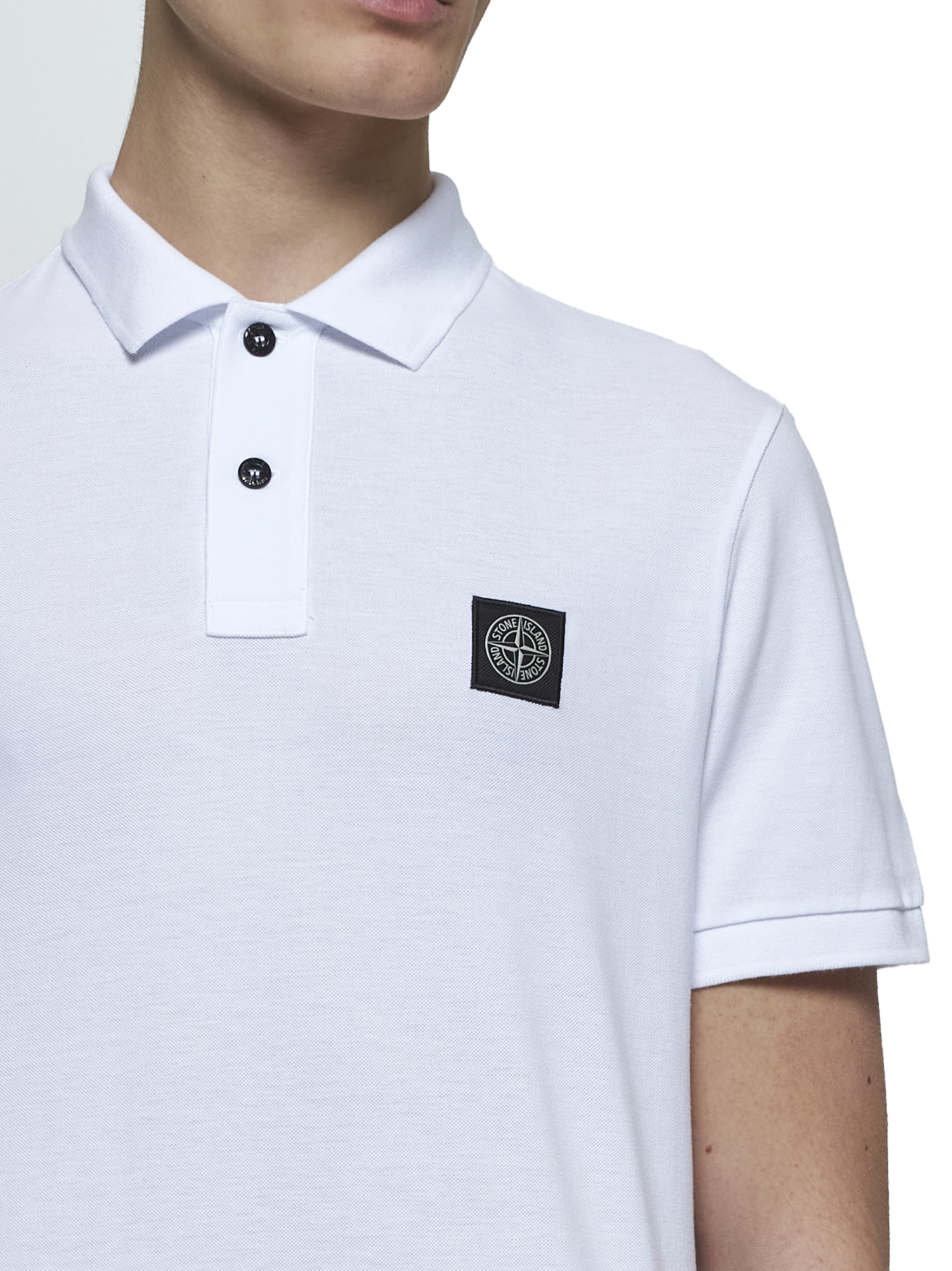 Stone Island T-shirts and Polos White K1S1522002SCS0017V1001 (STONE ISLAND / ポロシャツ ) | STONE ISLAND (ストーンアイランド)(3)