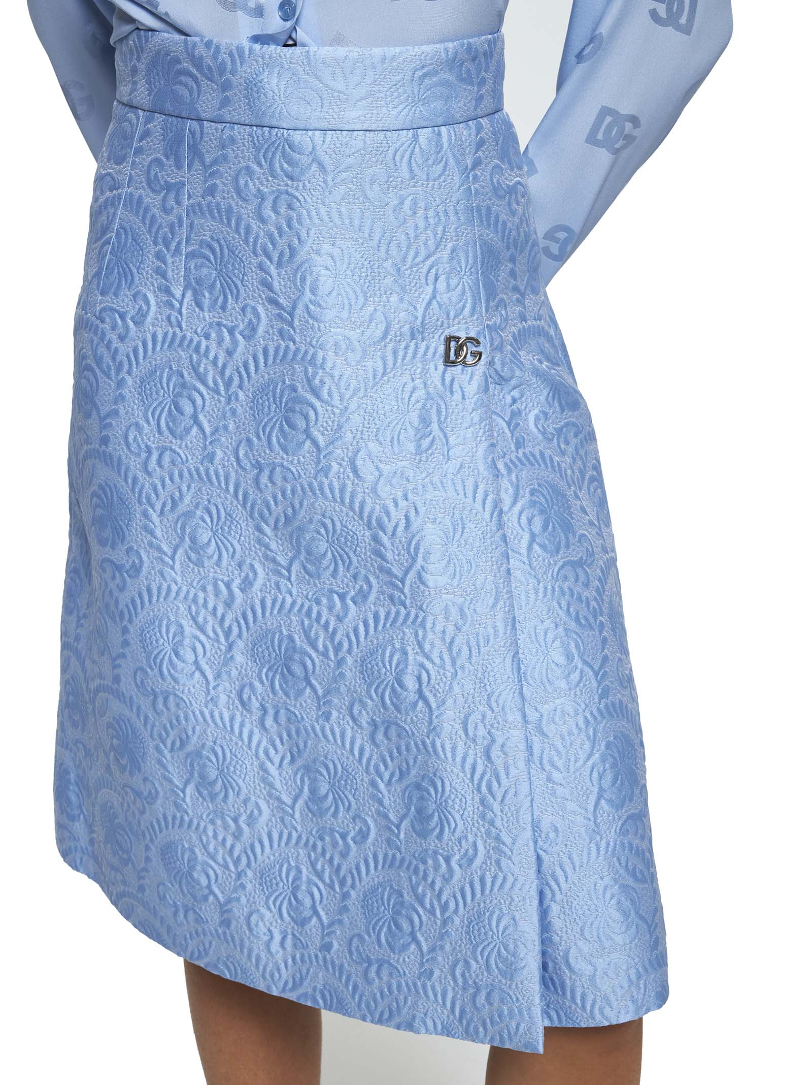 Dolce & Gabbana Skirts Clear Blue F4CJ2THJMOKF3981 (Dolce & Gabbana / スカート ) | Dolce & Gabbana (ドルチェガッバーナ)(3)