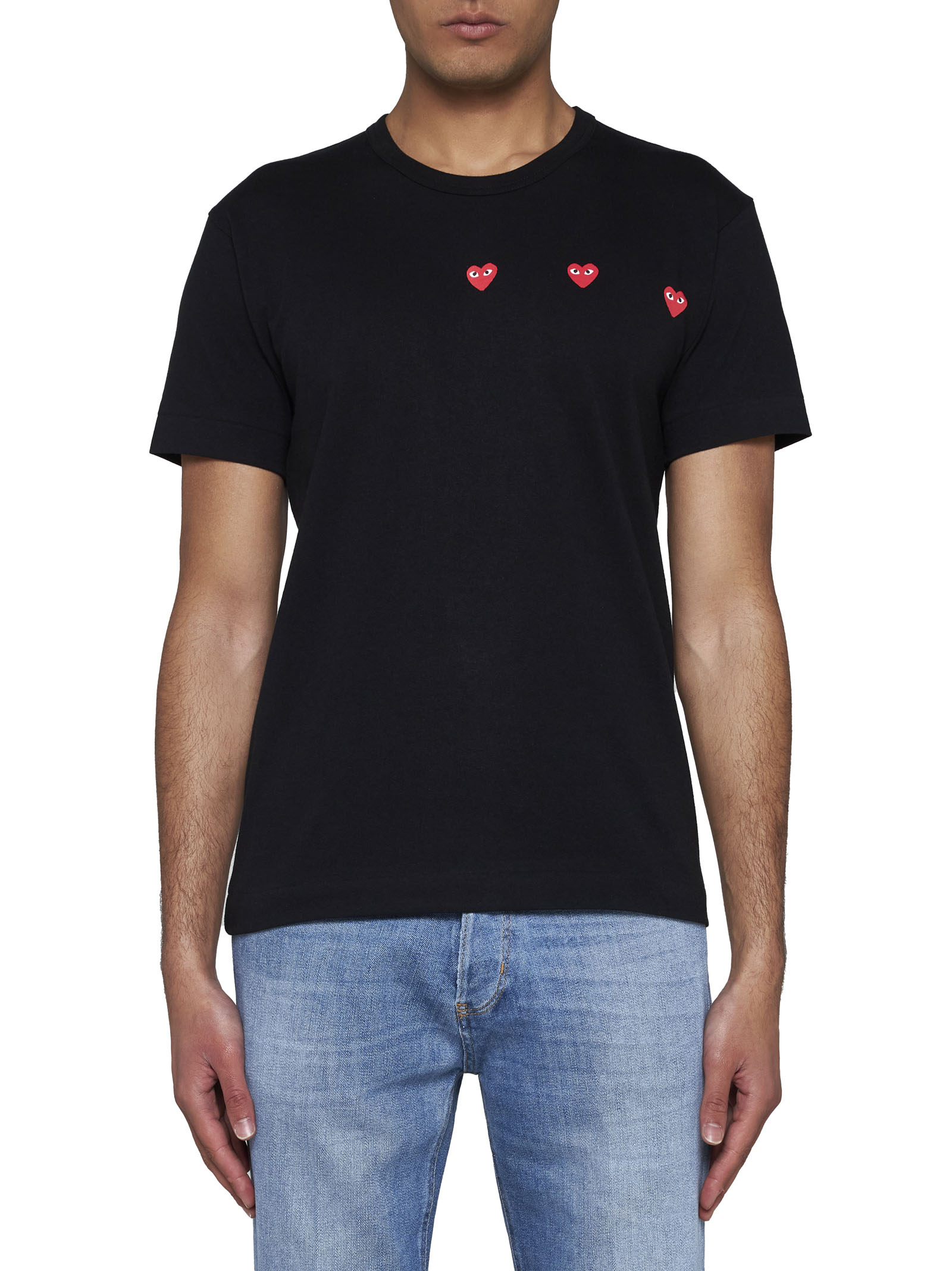 CDG PLAY T-shirts and Polos Black AXT3371 (PLAY Comme Des Garçons / Tシャツ・カットソー ) | PLAY Comme Des Garçons (プレイ コムデギャルソン)(1)