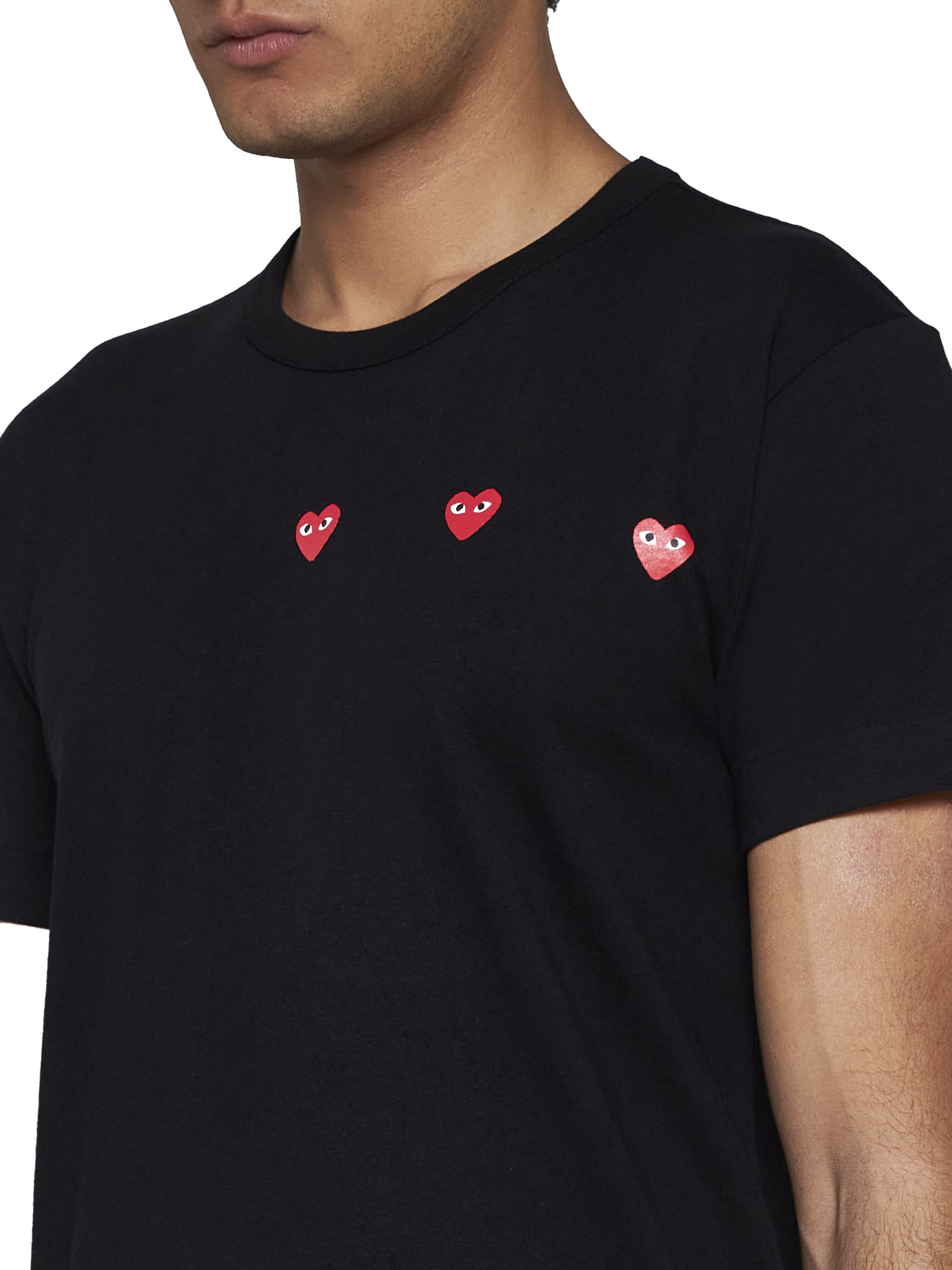 CDG PLAY T-shirts and Polos Black AXT3371 (PLAY Comme Des Garçons / Tシャツ・カットソー ) | PLAY Comme Des Garçons (プレイ コムデギャルソン)(3)