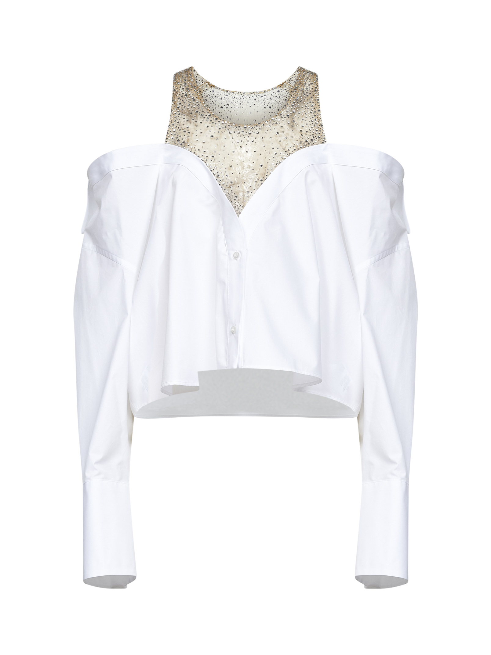 Giuseppe di Morabito Shirts White 06PSTO393YC1630201 (GIUSEPPE DI MORABITO / シャツ・ブラウス ) | GIUSEPPE DI MORABITO (ジュゼッペ ディ モラビト)