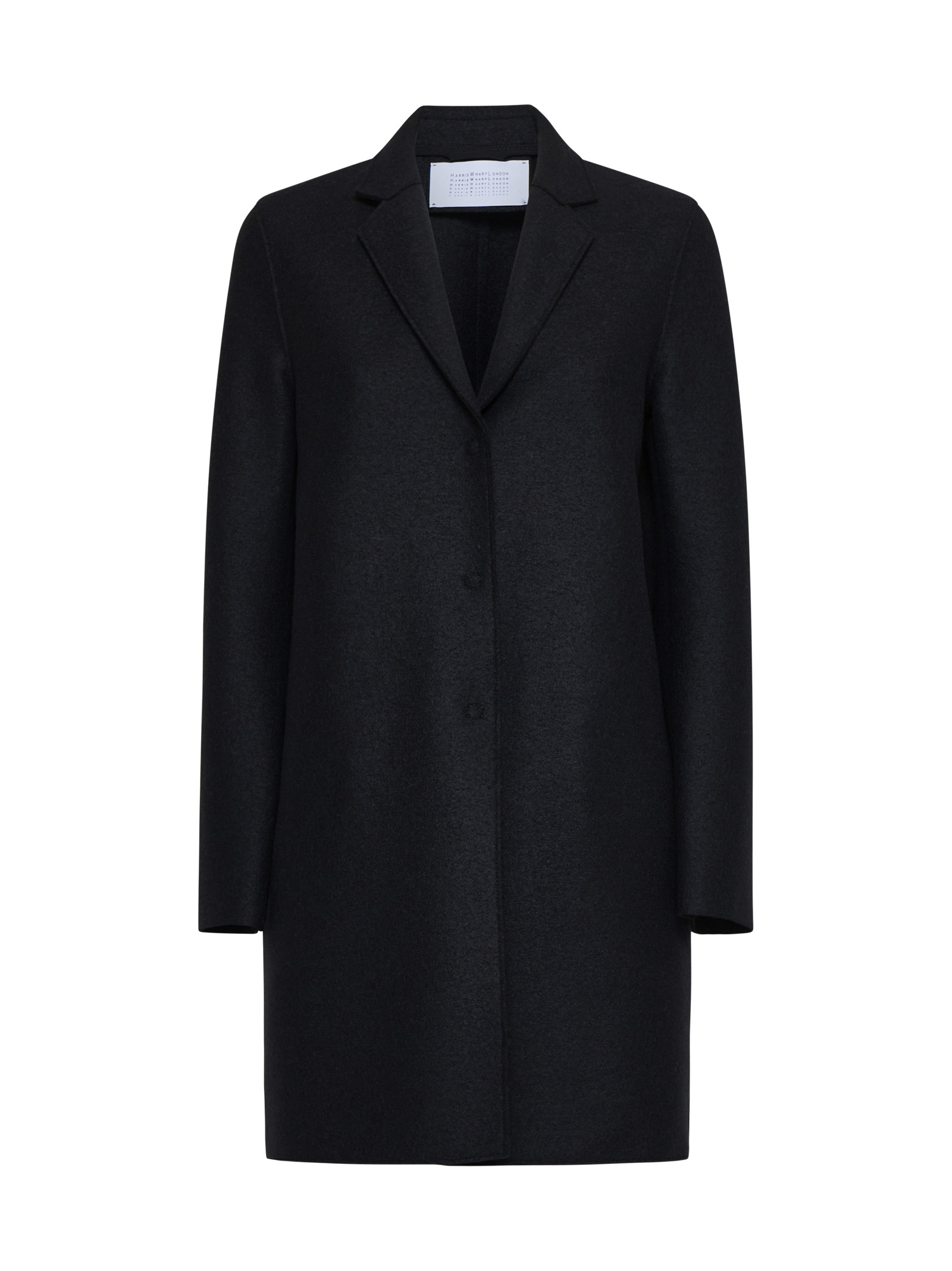 Harris Wharf London Coats Black A1301MLK199 (Harris Wharf London / コート ) | Harris Wharf London (ハリス ワーフ ロンドン)