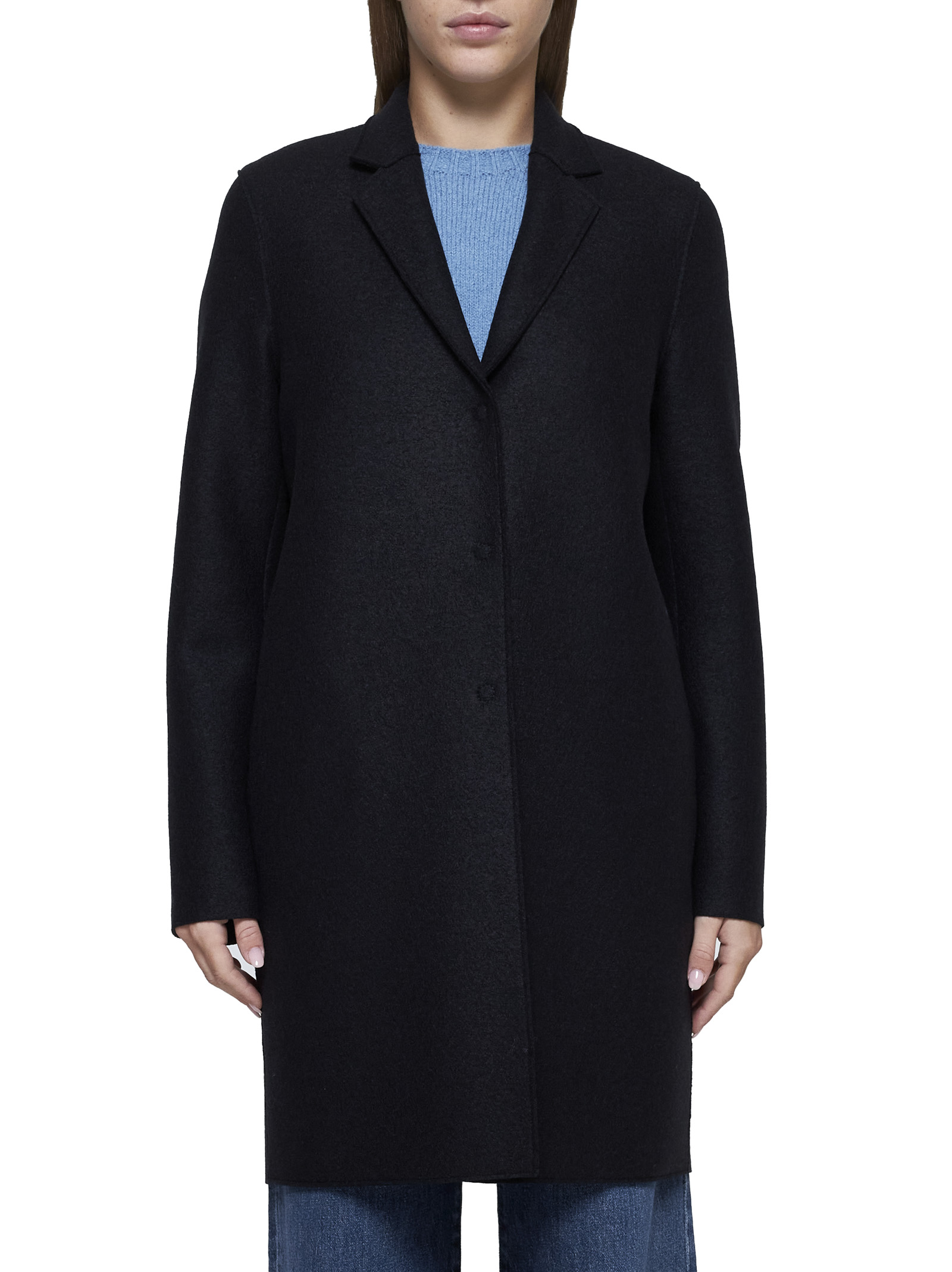 Harris Wharf London Coats Black A1301MLK199 (Harris Wharf London / コート ) | Harris Wharf London (ハリス ワーフ ロンドン)(2)