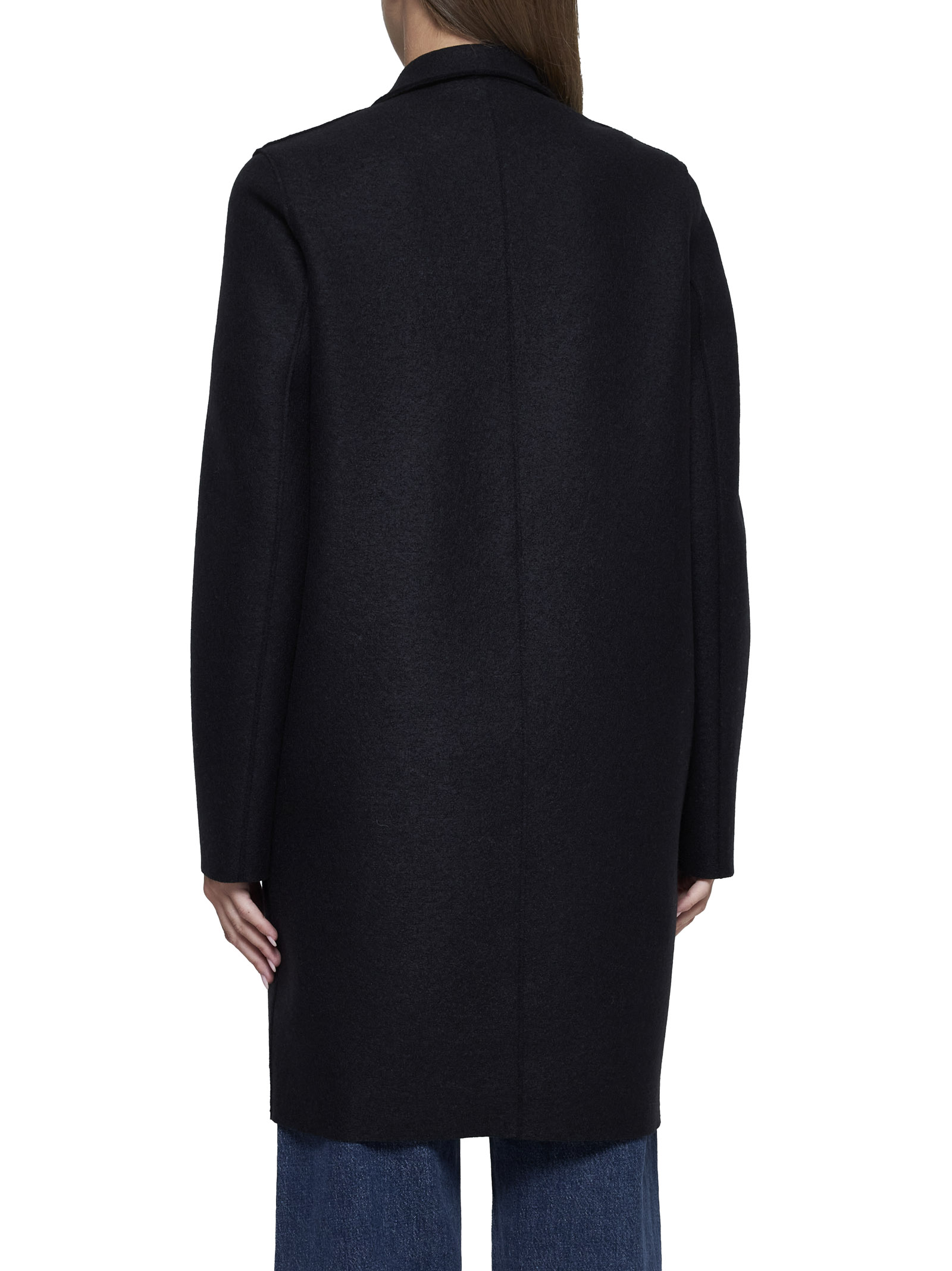 Harris Wharf London Coats Black A1301MLK199 (Harris Wharf London / コート ) | Harris Wharf London (ハリス ワーフ ロンドン)(3)