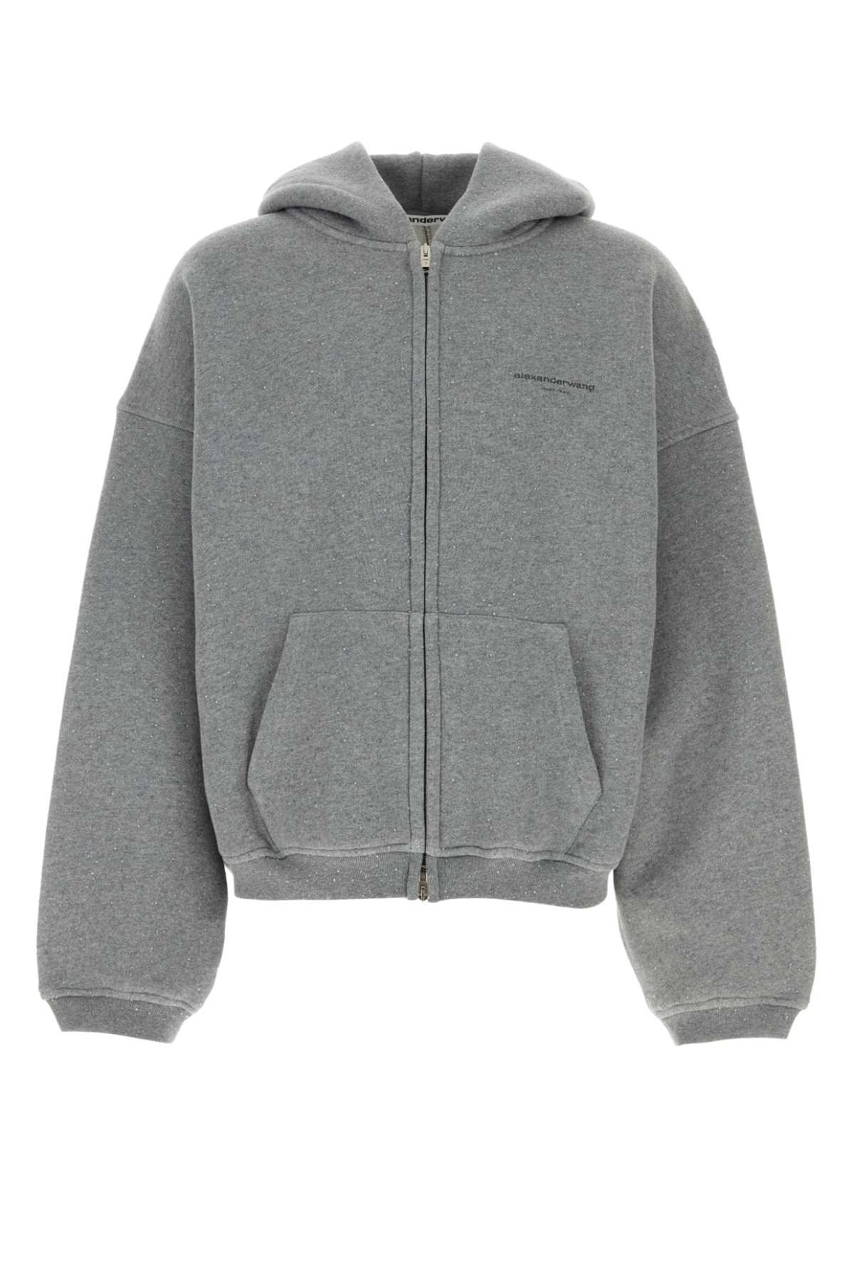 Grey cotton blend oversize sweatshirt UCC4252074079 (alexanderwang / スウェット・フーディー ) | alexanderwang (アレキサンダーワン)
